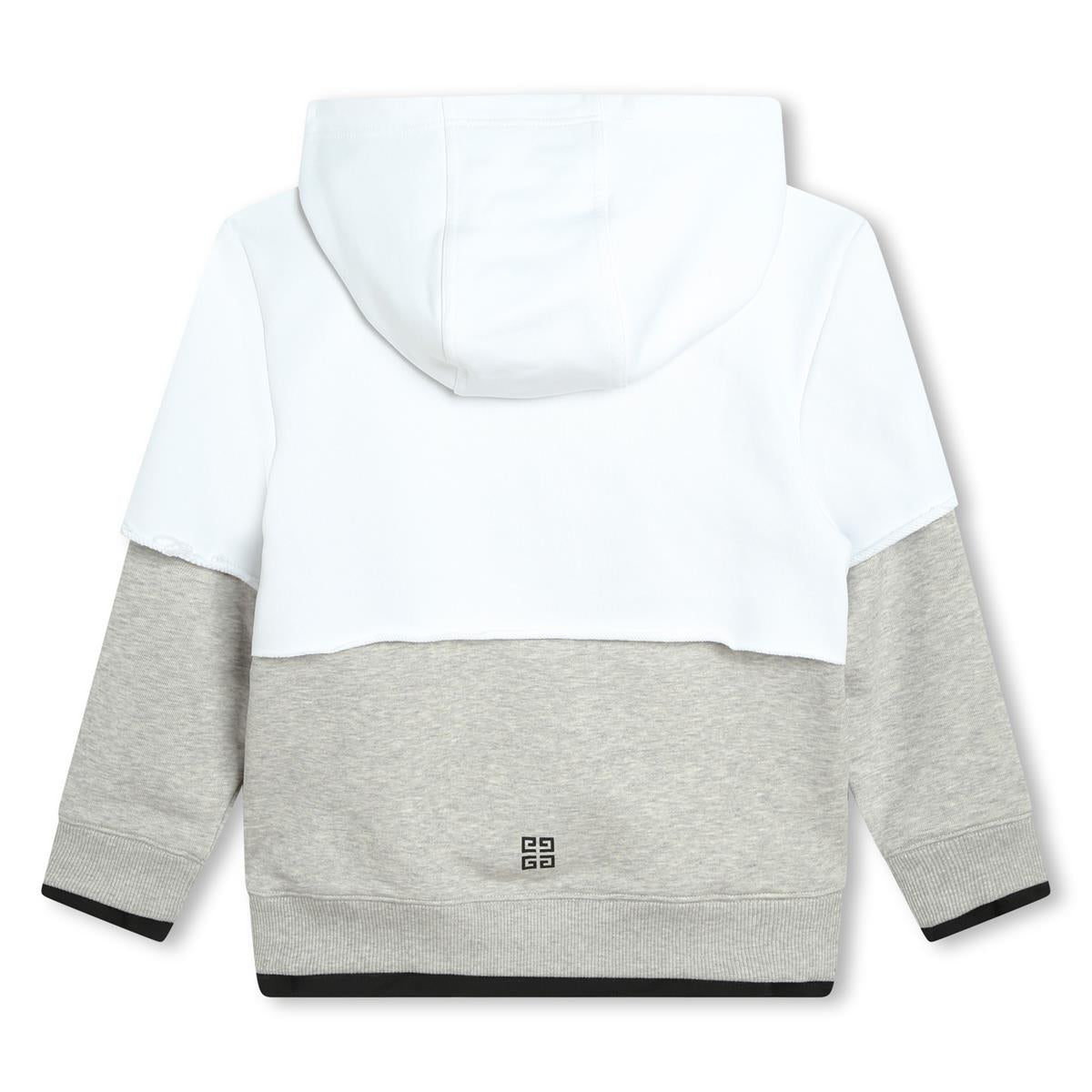 Boys White Zip-Up Top