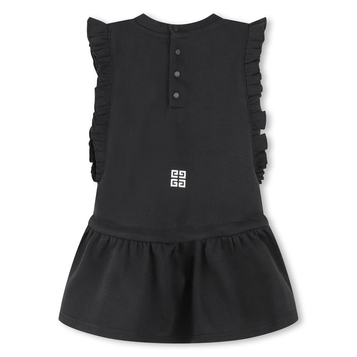 Baby Girls Black Logo Dress