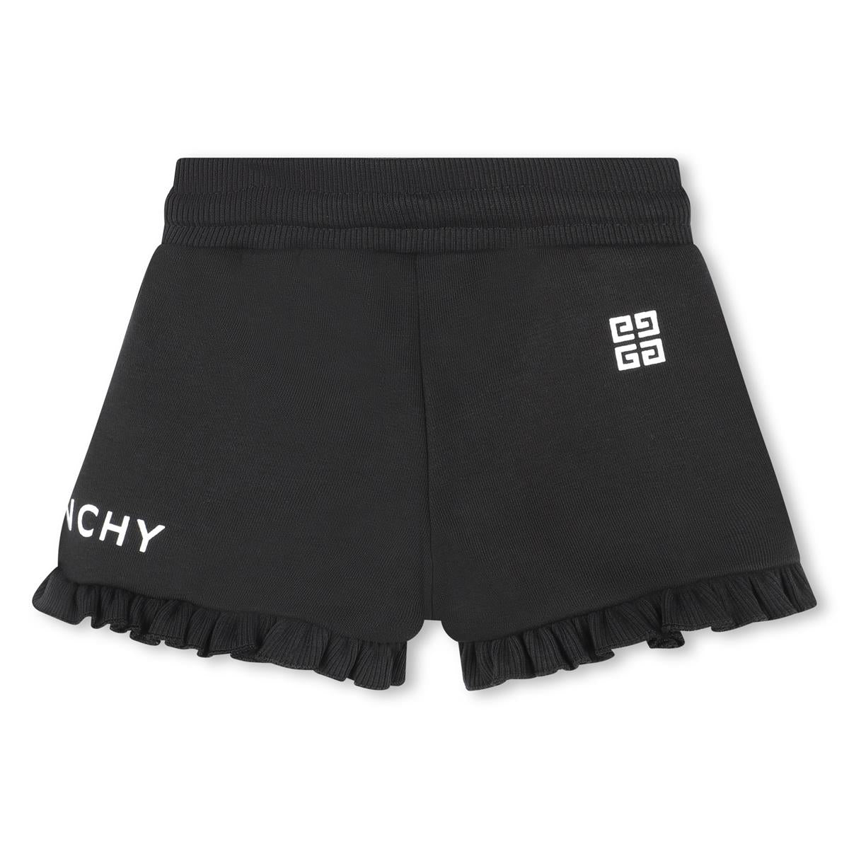 Girls Black Logo Shorts