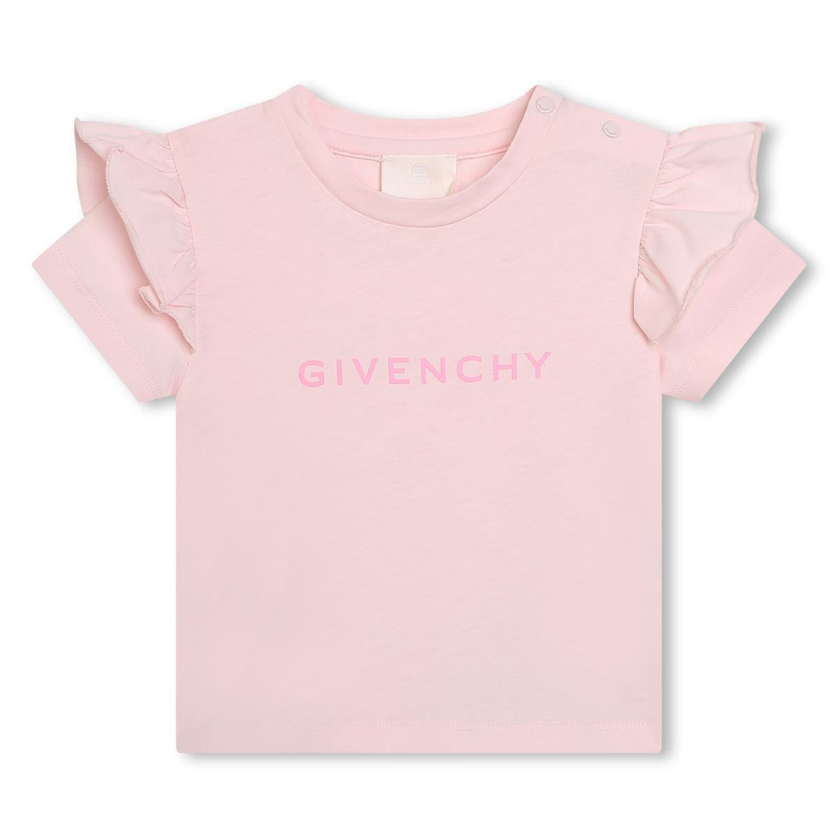 Baby Girls Pink Cotton T-Shirt