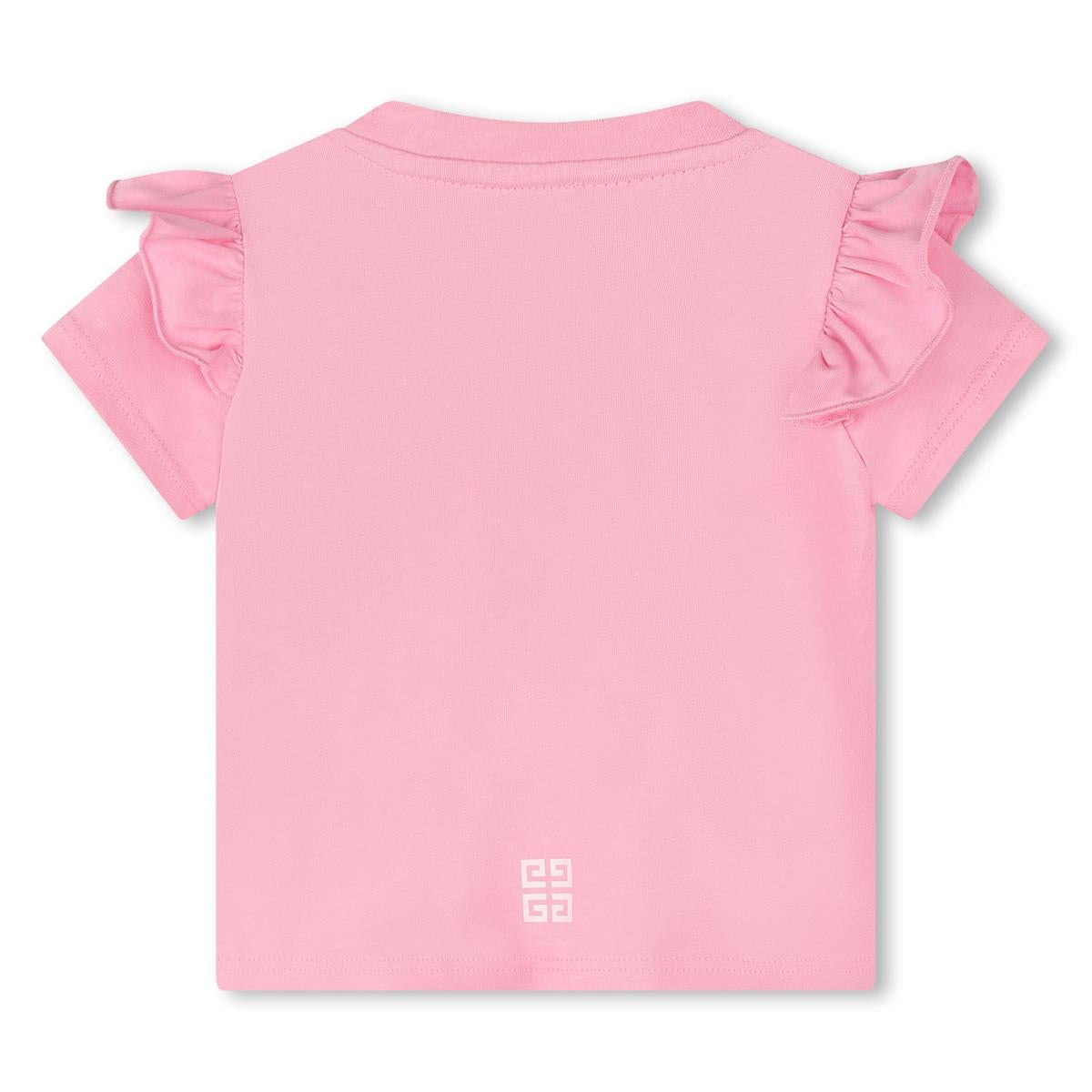Baby Girls Pink Cotton T-Shirt