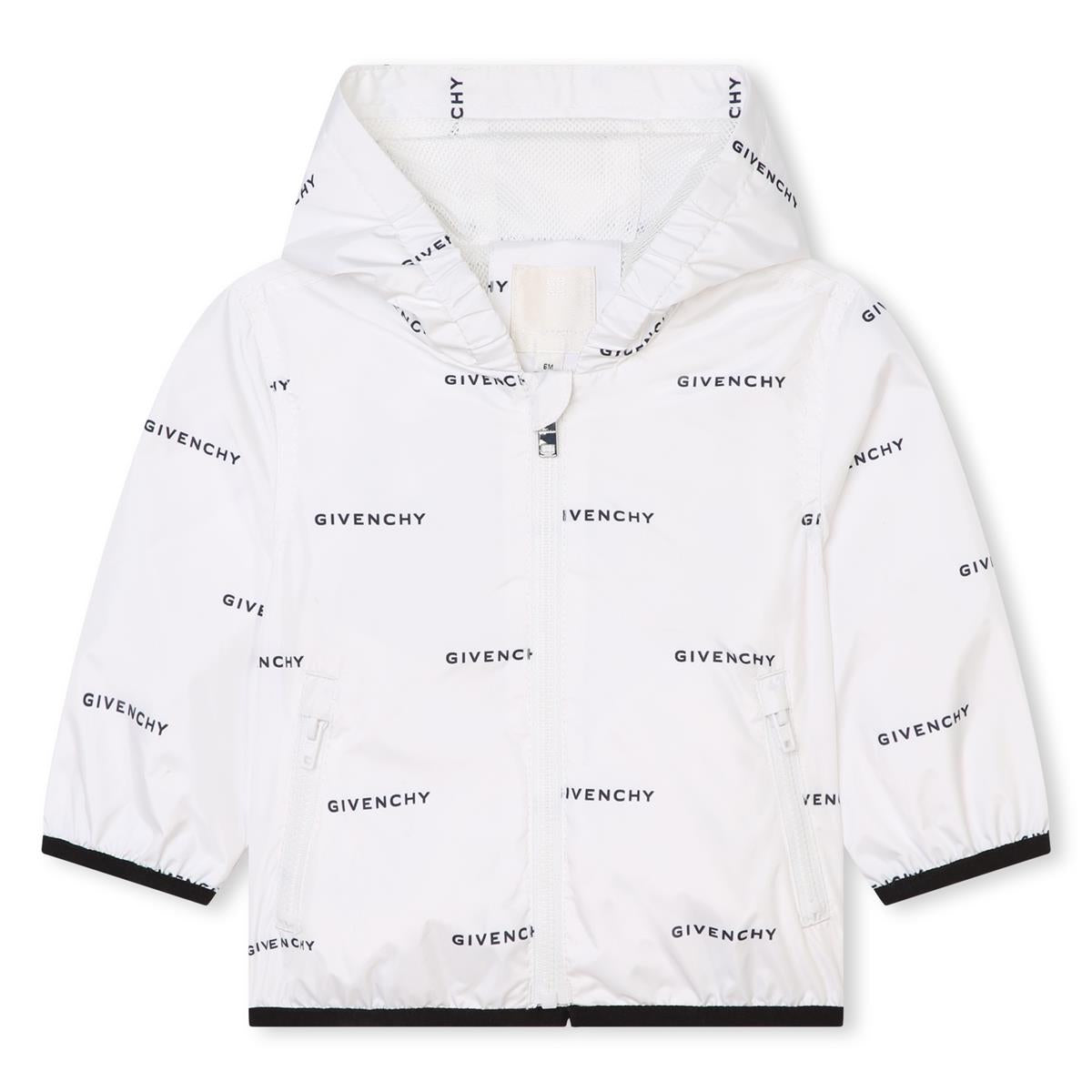 Baby Boys White Zip-Up Jacket