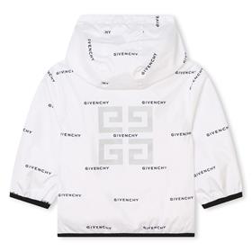 Baby Boys White Zip-Up Jacket