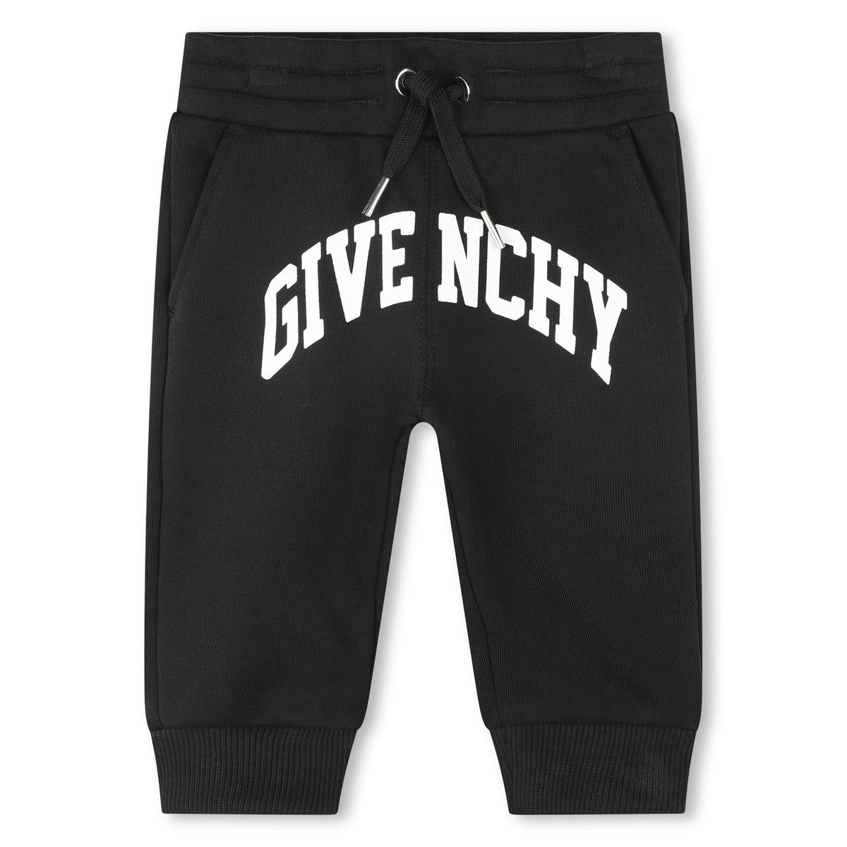 Baby Boys & Girls Black Cotton Trousers