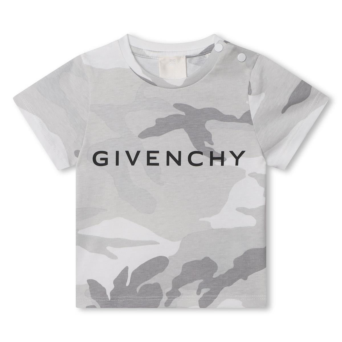 Baby Boys Grey Cotton T-Shirt