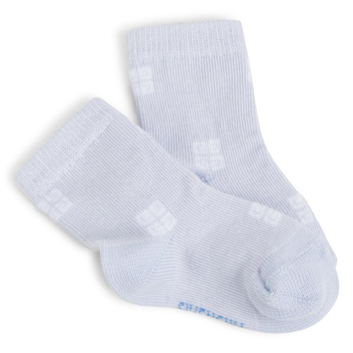 Baby Boys Blue Stripes Cotton Socks(2 Pack)