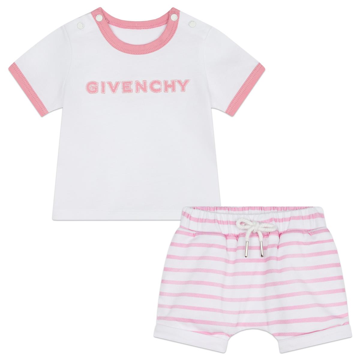 Baby Girls Pink Stripes Cotton Set