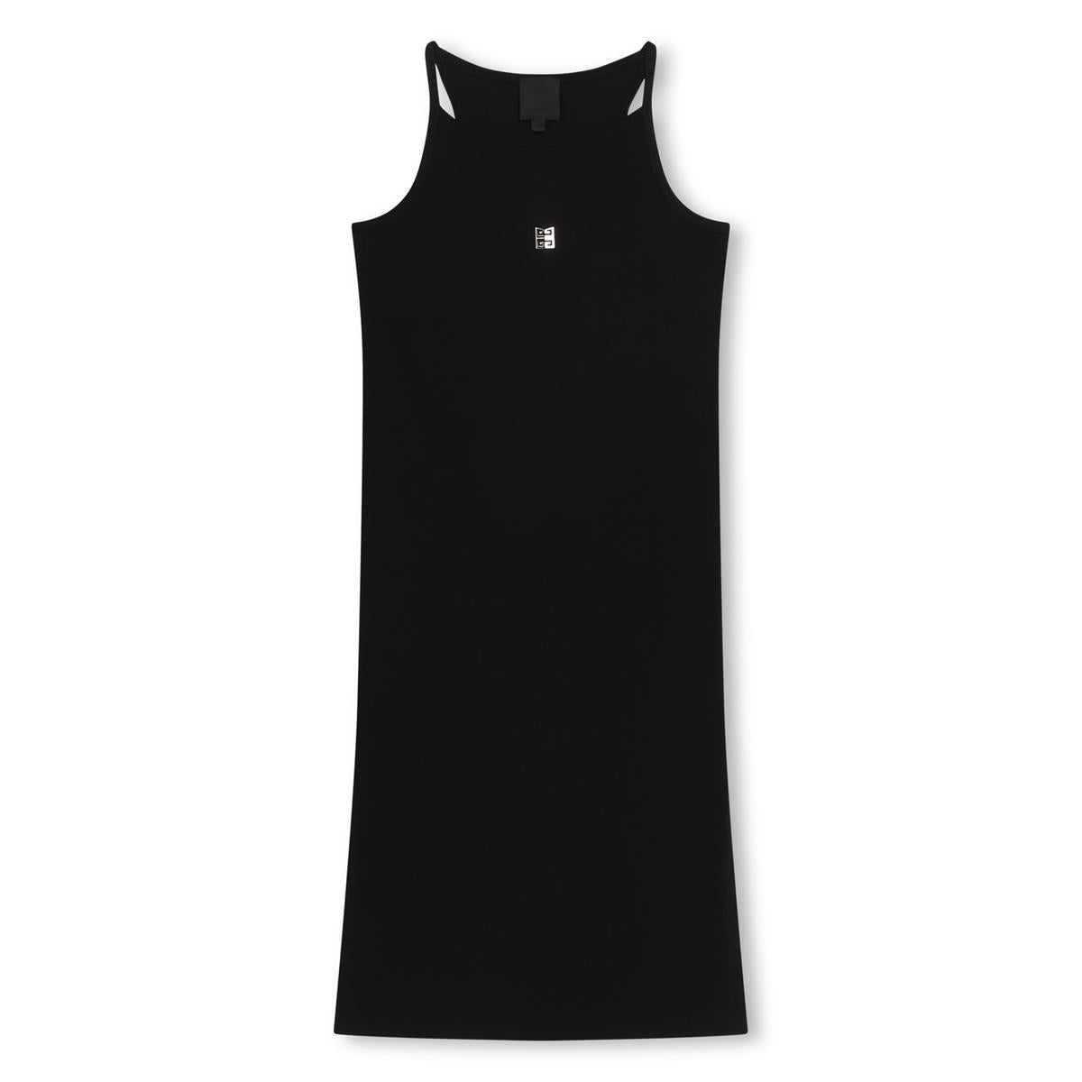 Girls Black Cotton Dress