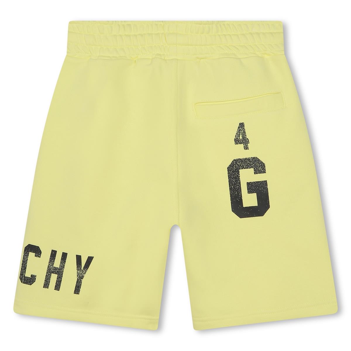 Boys Yellow Logo Shorts