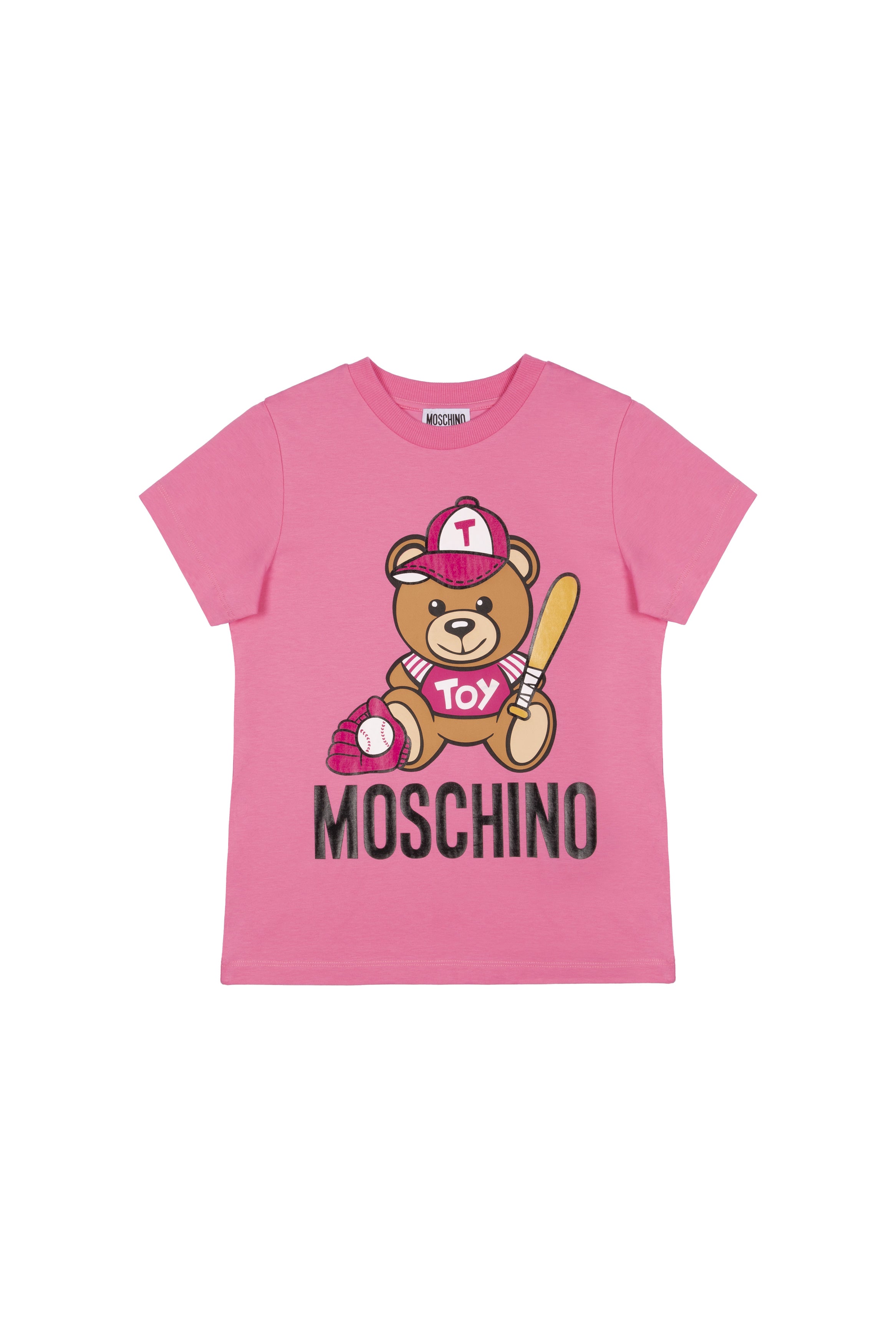 Boys & Girls Pink Logo Cotton T-shirt