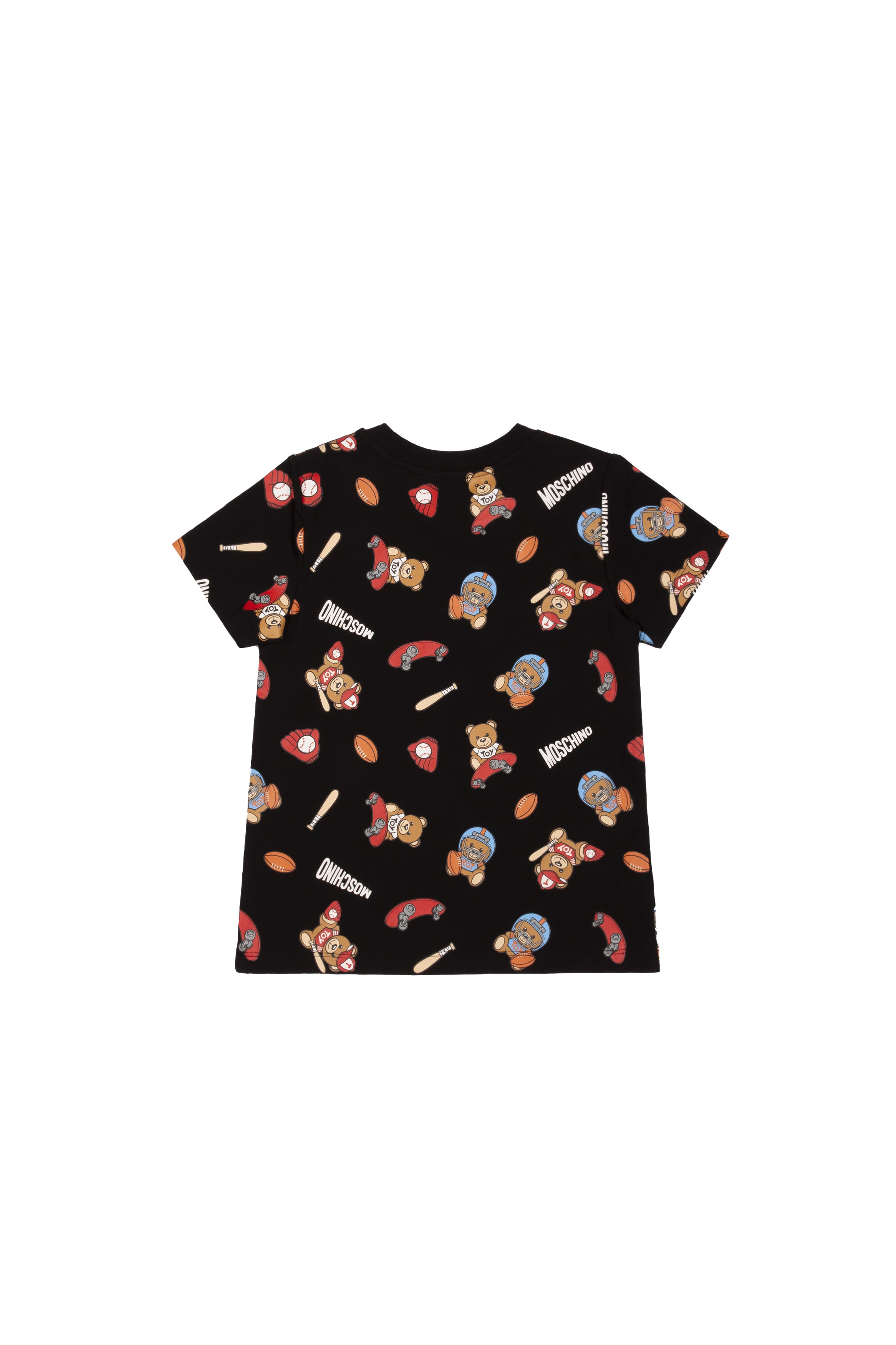 Boys & Girls Black Cotton T-shirt