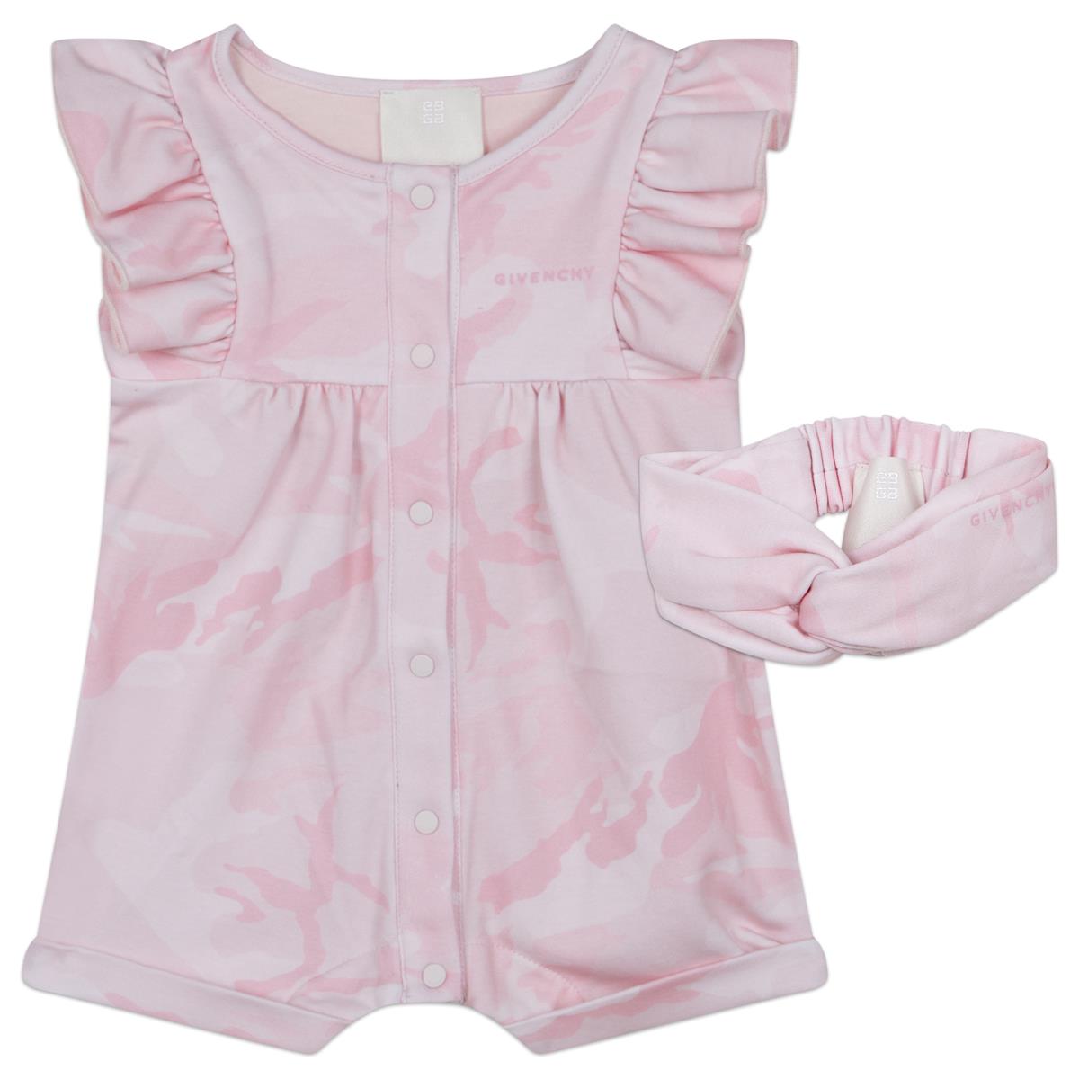 Baby Girls Pink Babysuit Set