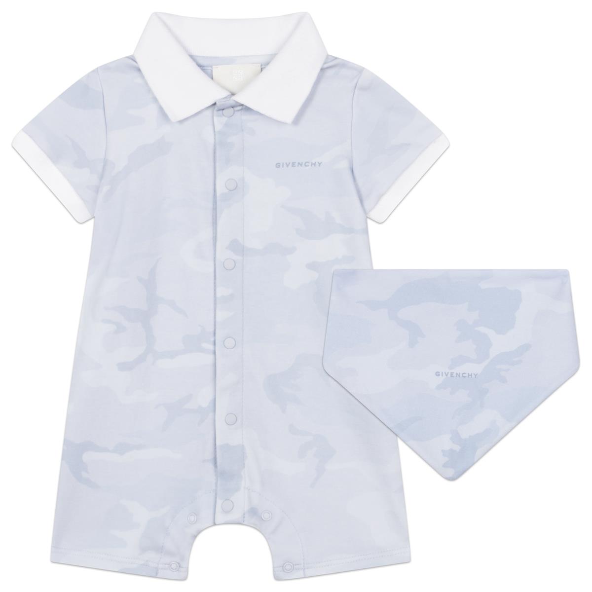 Baby Boys Blue Babysuit Set