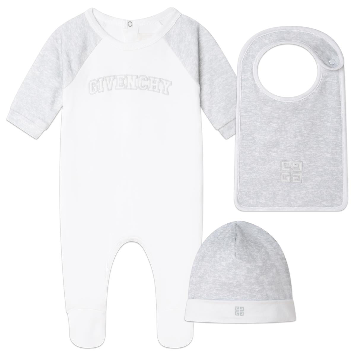 Baby Boys Grey Babysuit Set