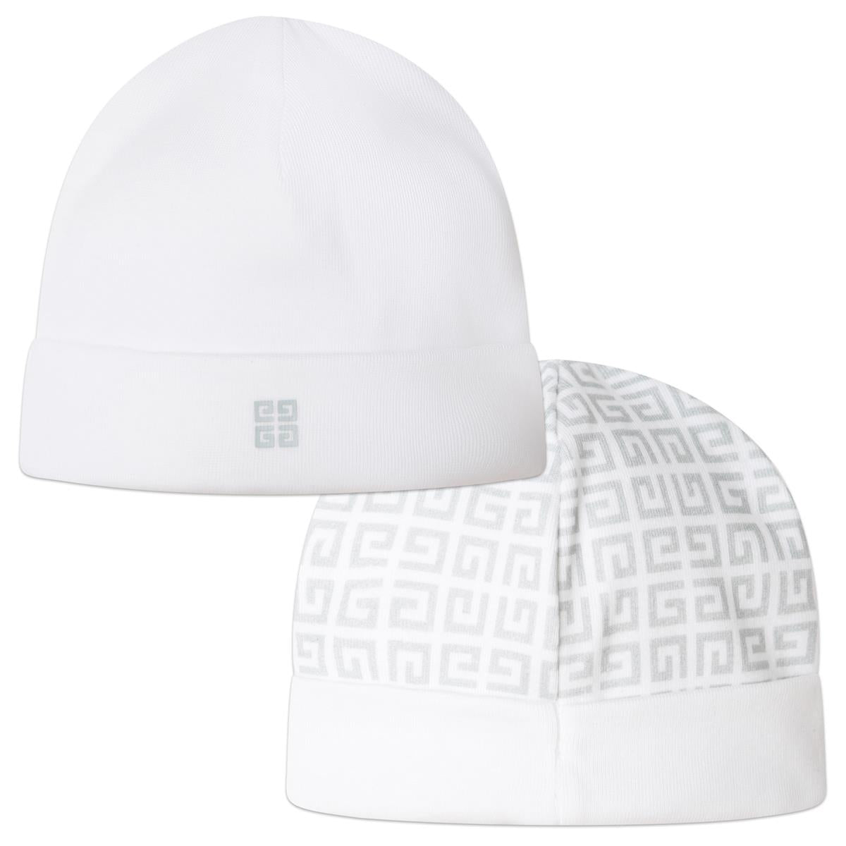 Baby Boy & Girls White Hat (2 Pack)