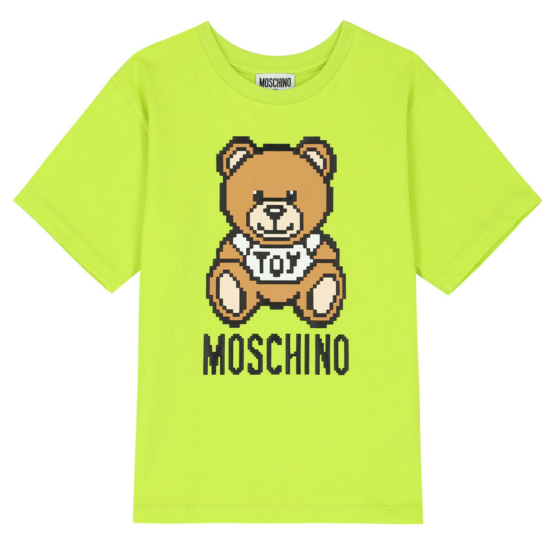 Boys & Girls Yellow Bear Cotton T-Shirt