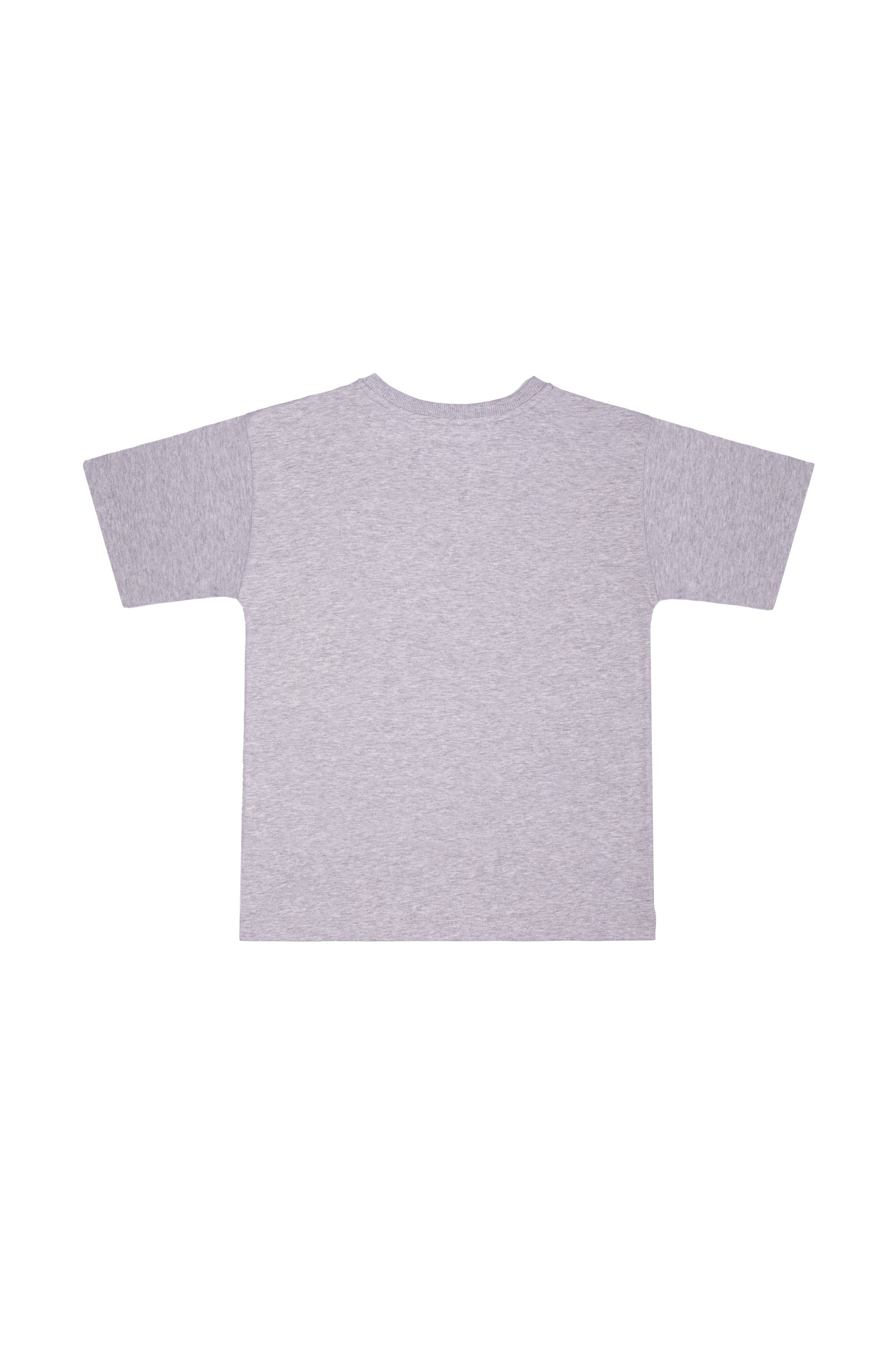 Girls Grey Logo Cotton Maxi T-shirt