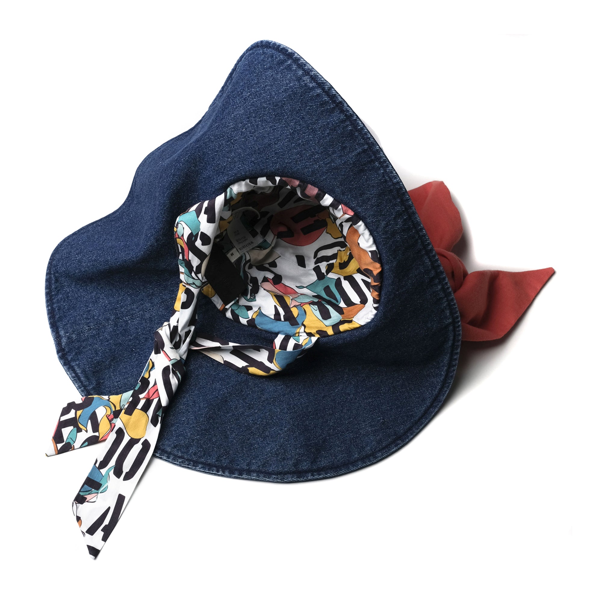 Girls Blue Denim Cotton Hat