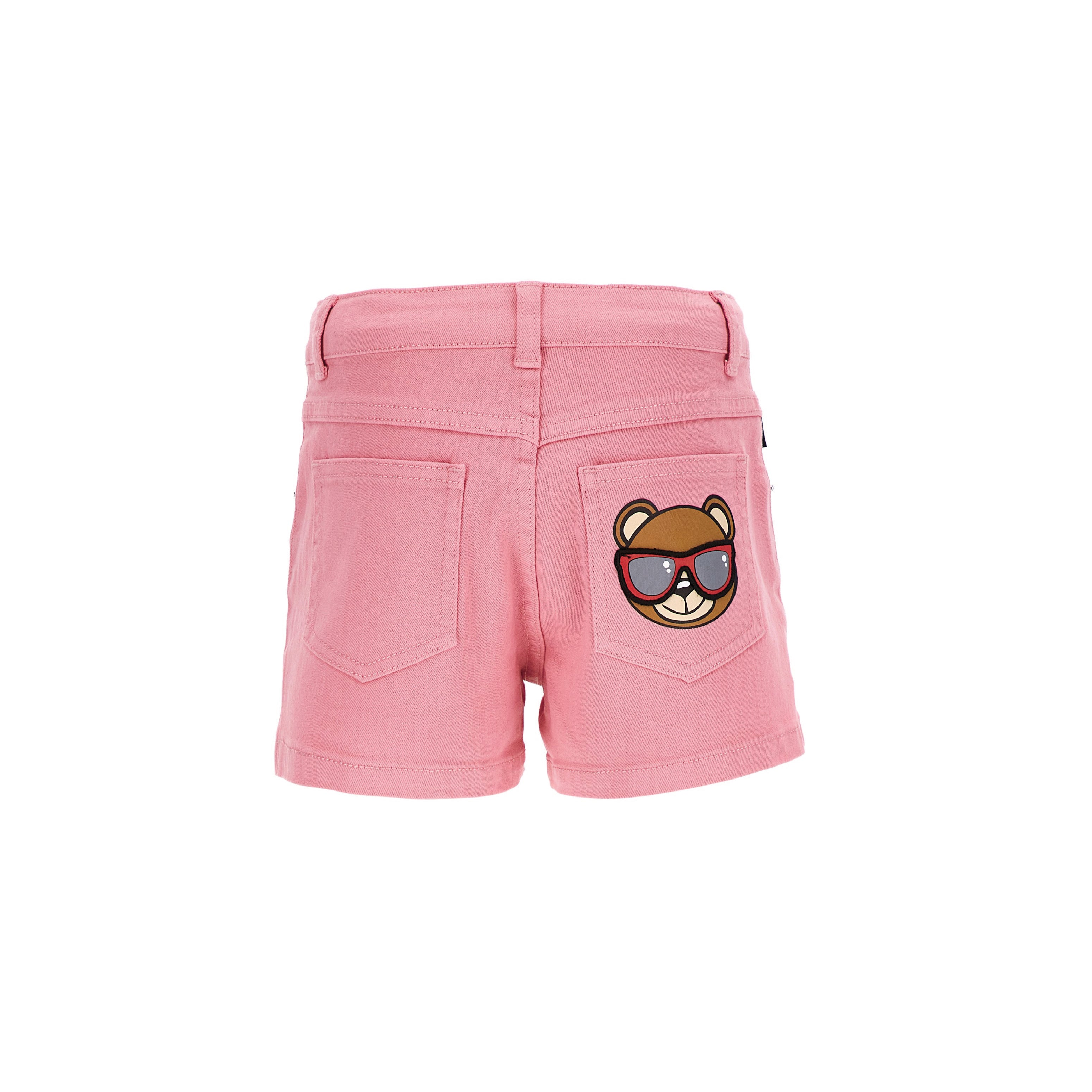Girls Pink Cotton Shorts