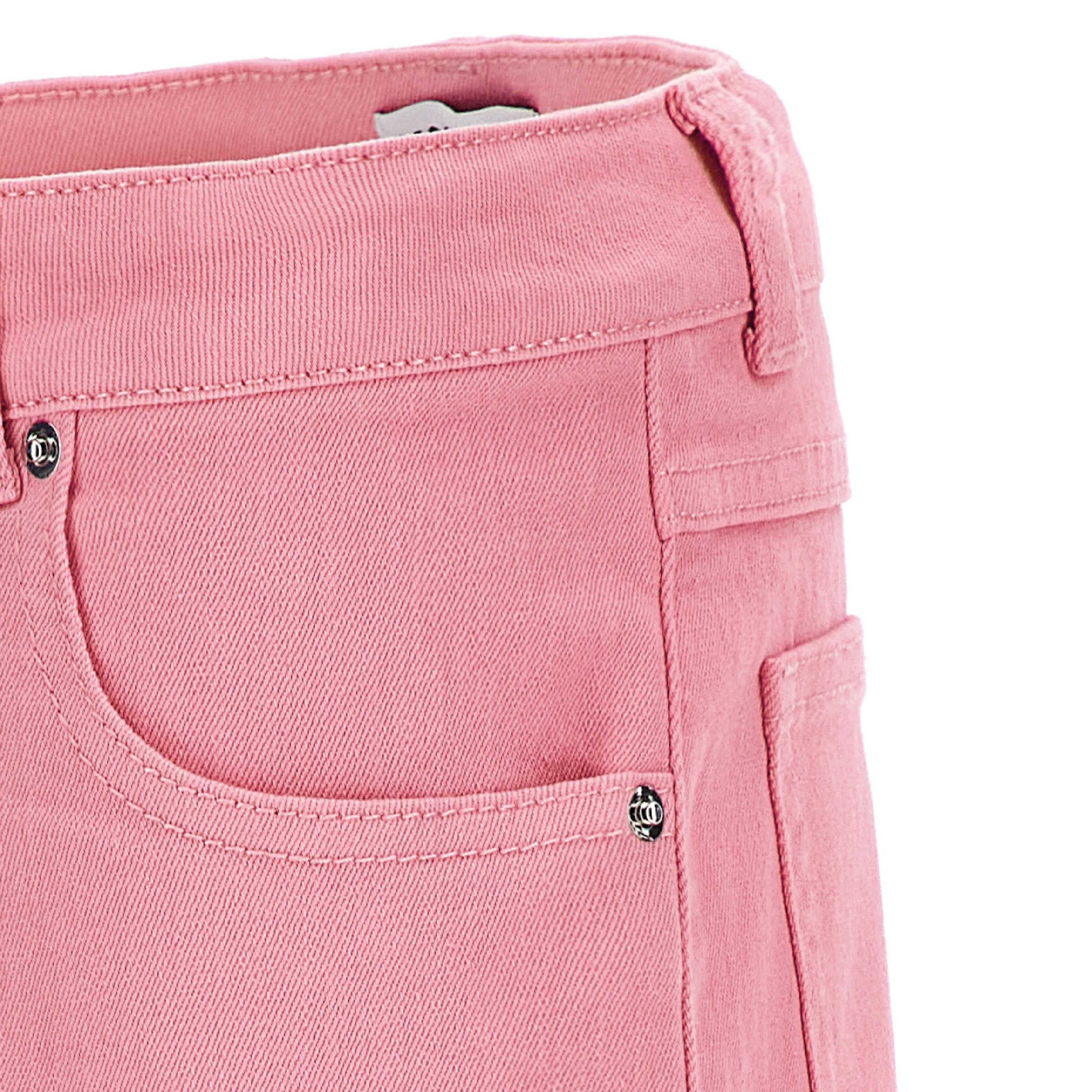 Girls Pink Cotton Shorts