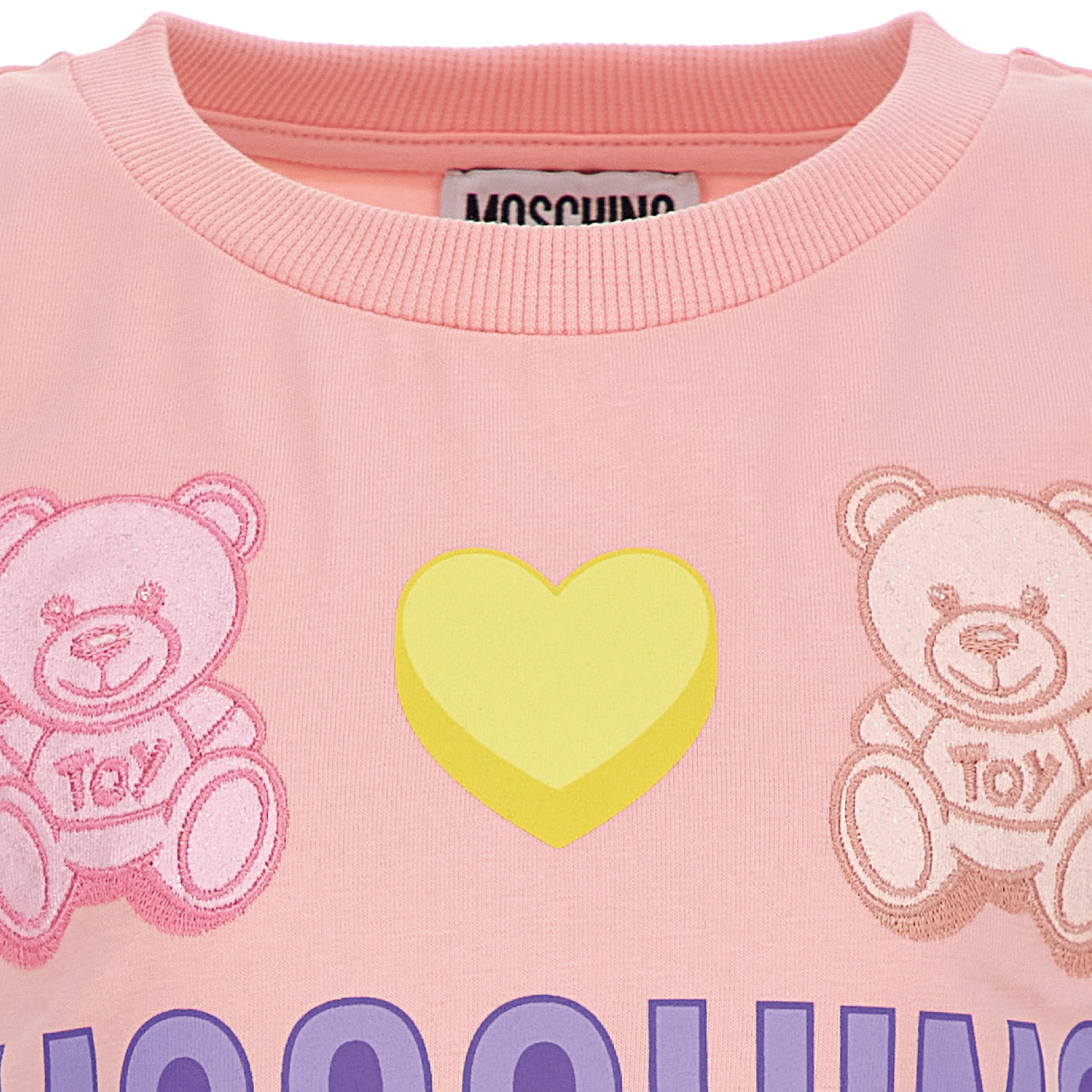 Girls Pink Logo Cotton T-Shirt