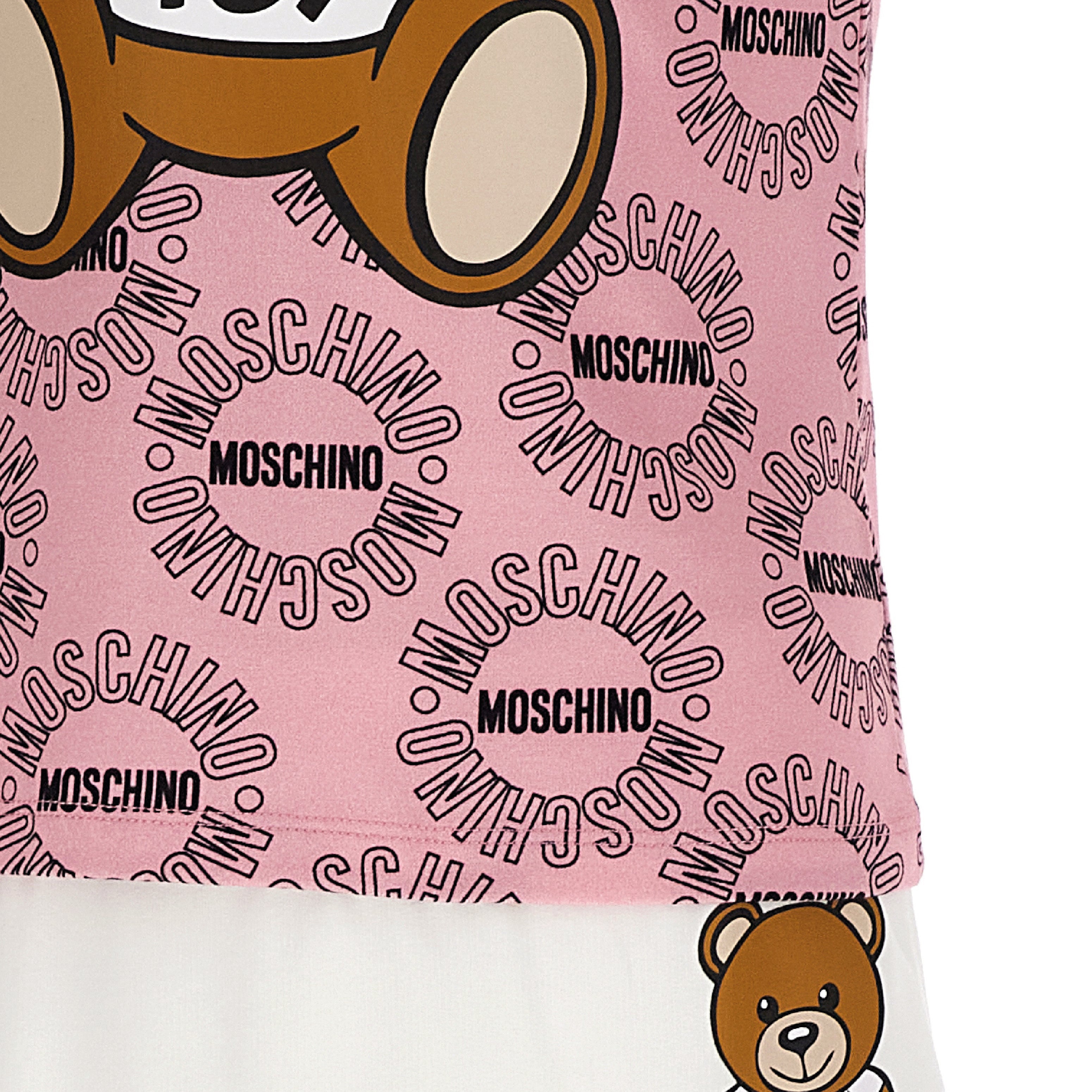 Girls Pink Teddy Cotton Sets