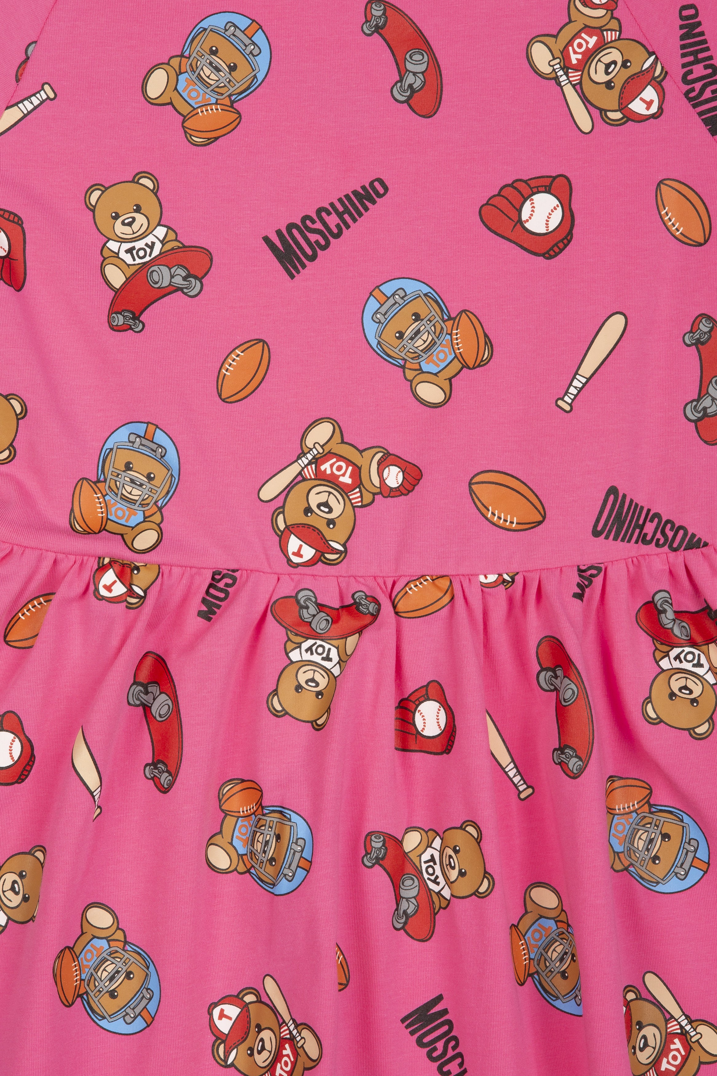 Girls Dark Pink Cotton Dress