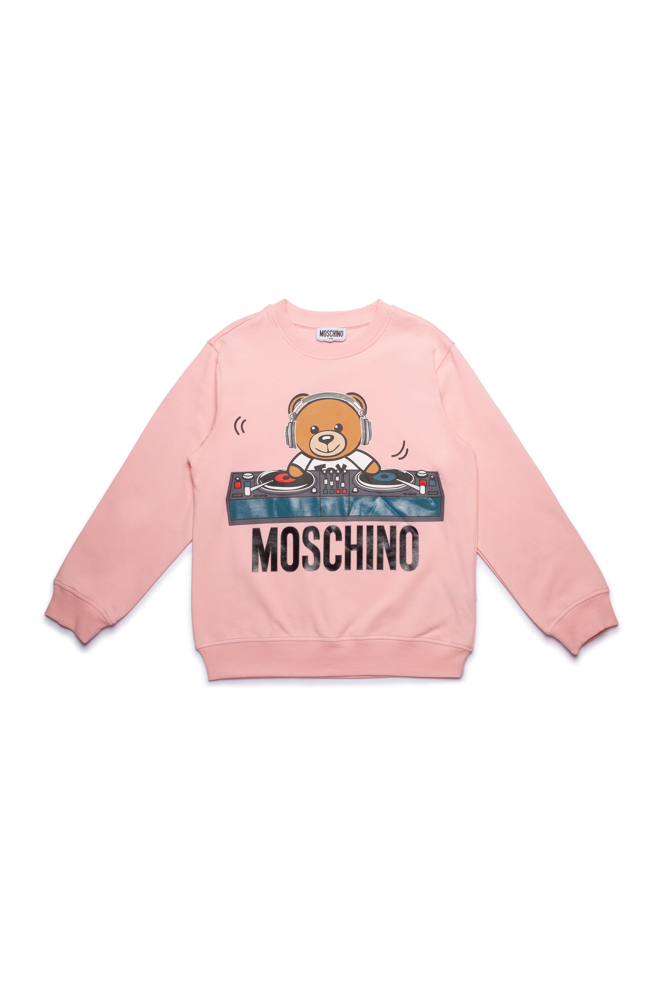 Girls Pink Printing Cotton Sweatshirt