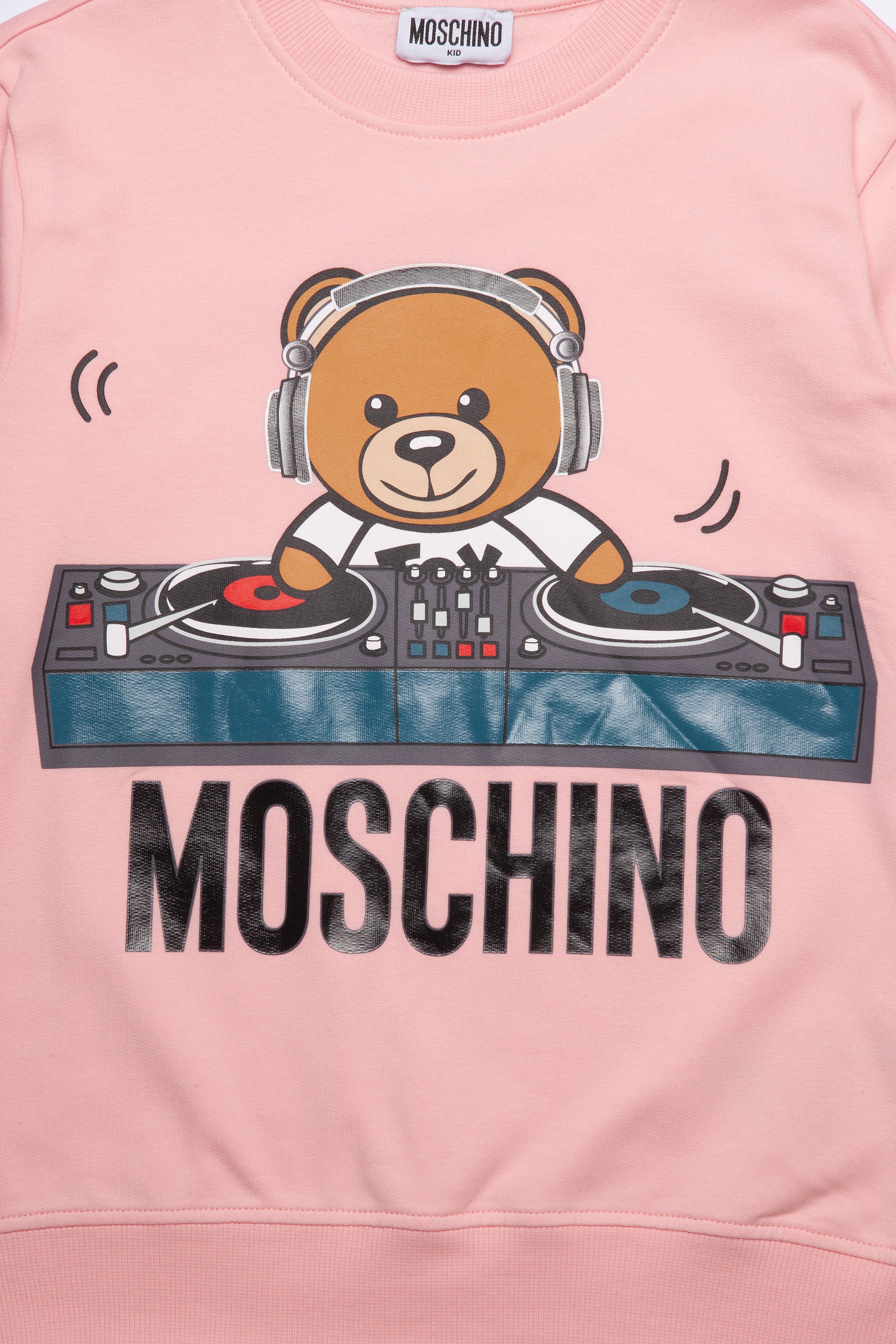 Girls Pink Printing Cotton Sweatshirt