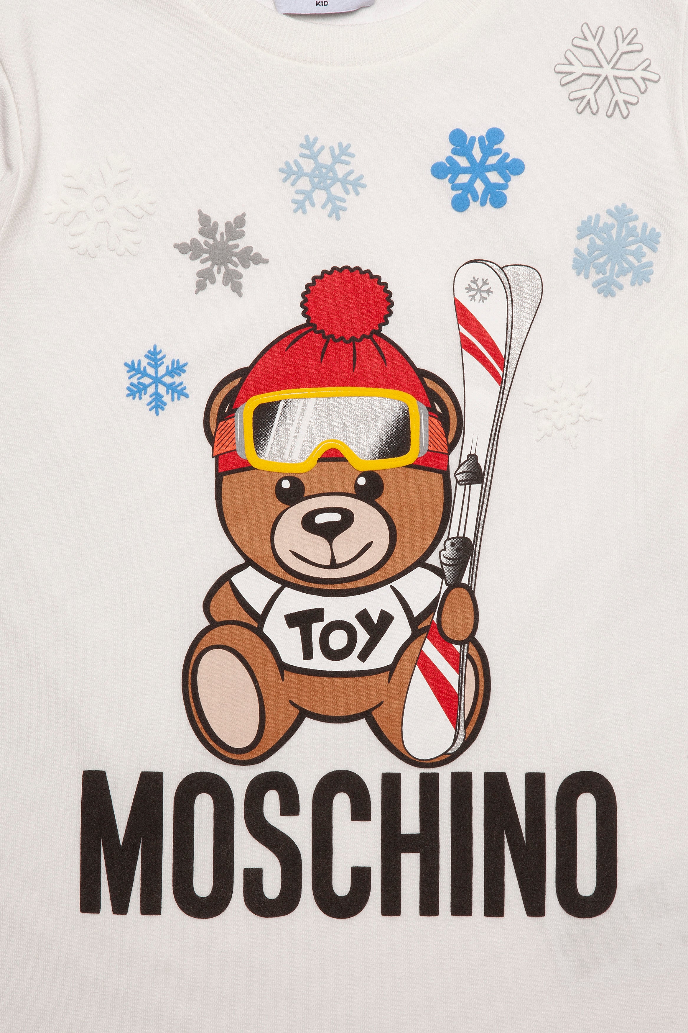 Girls White Printing Long Sleeves Cotton T-shirt