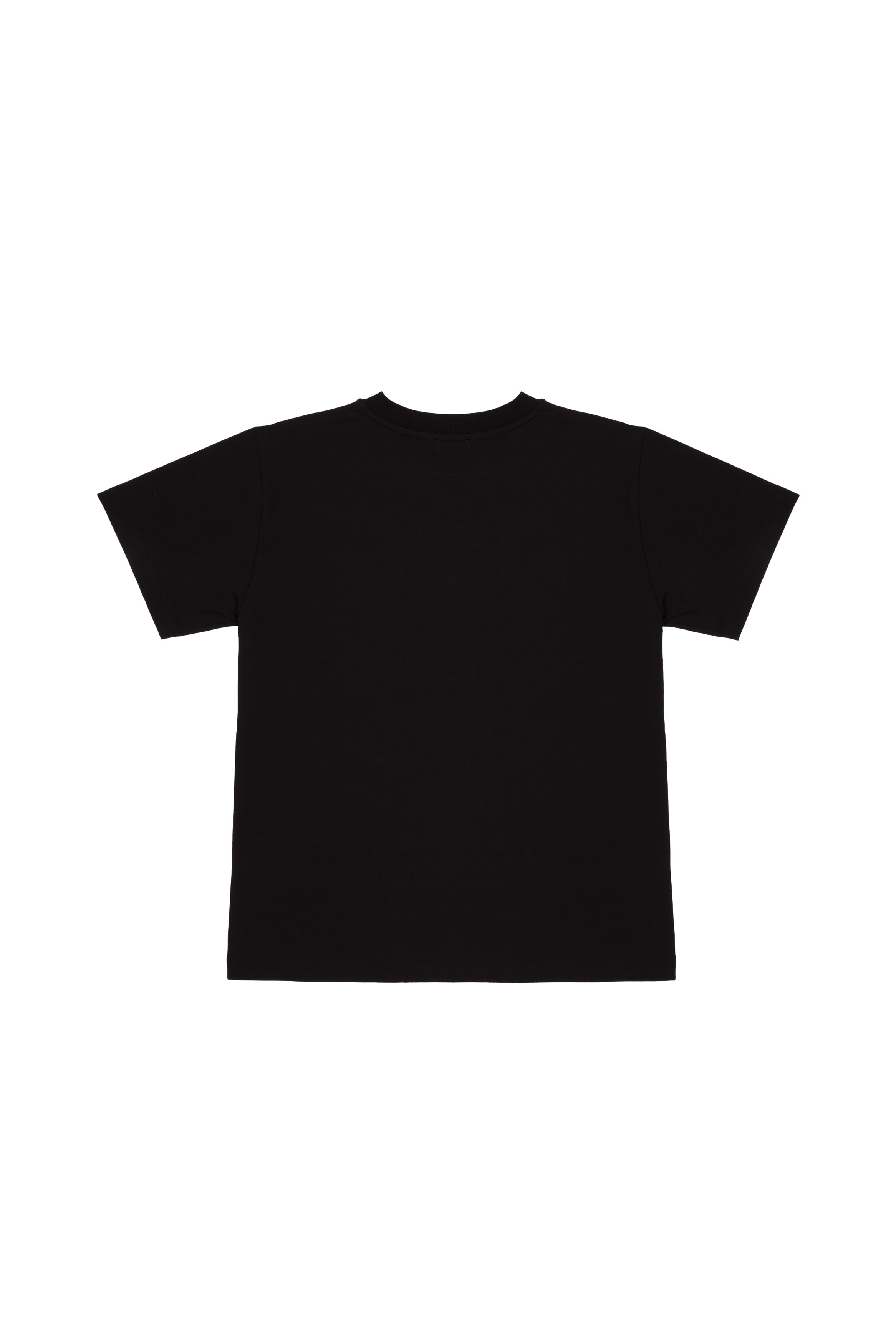 Boys Black Logo Cotton T-shirt