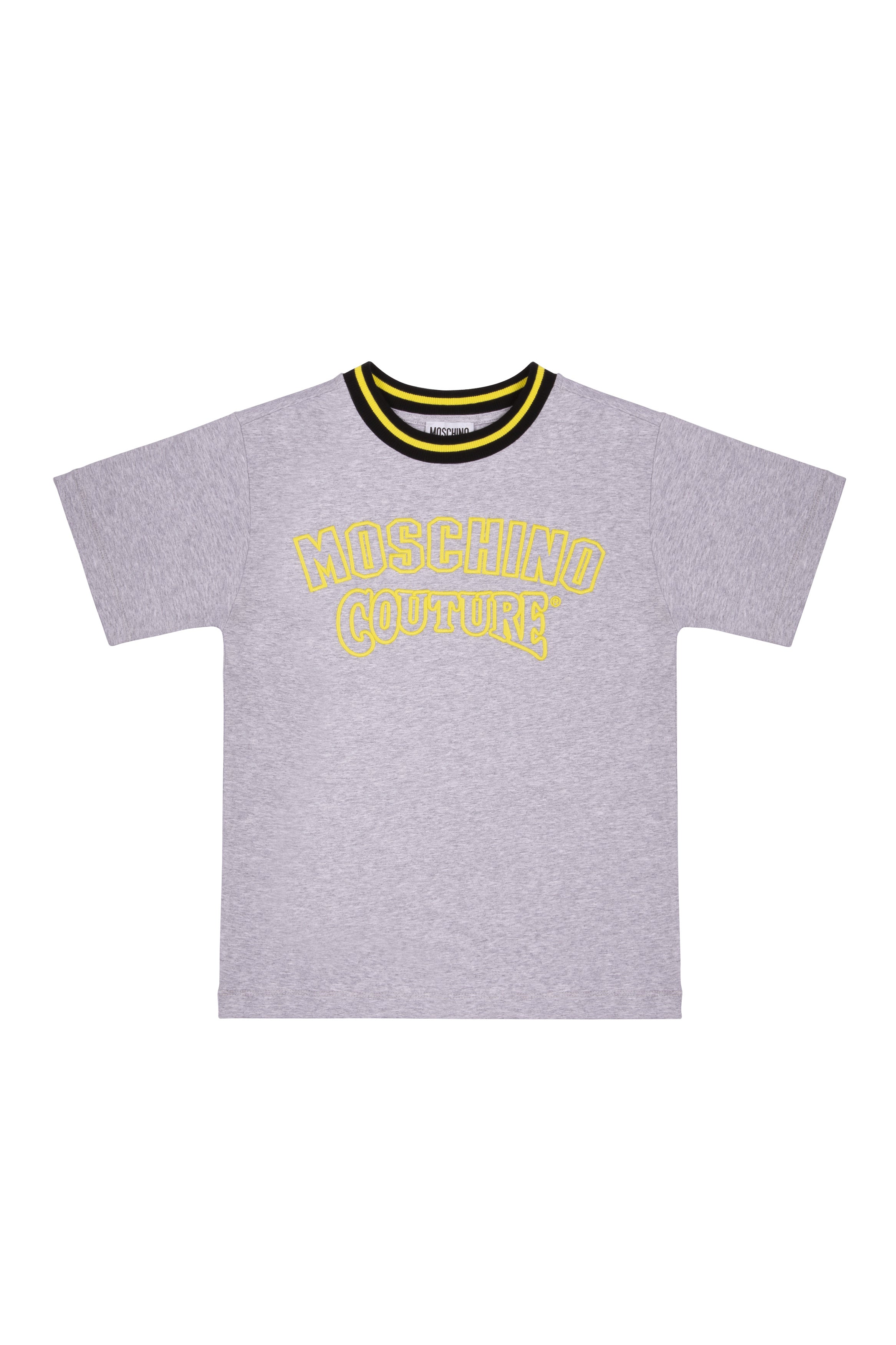 Boys Grey Logo Cotton T-shirt