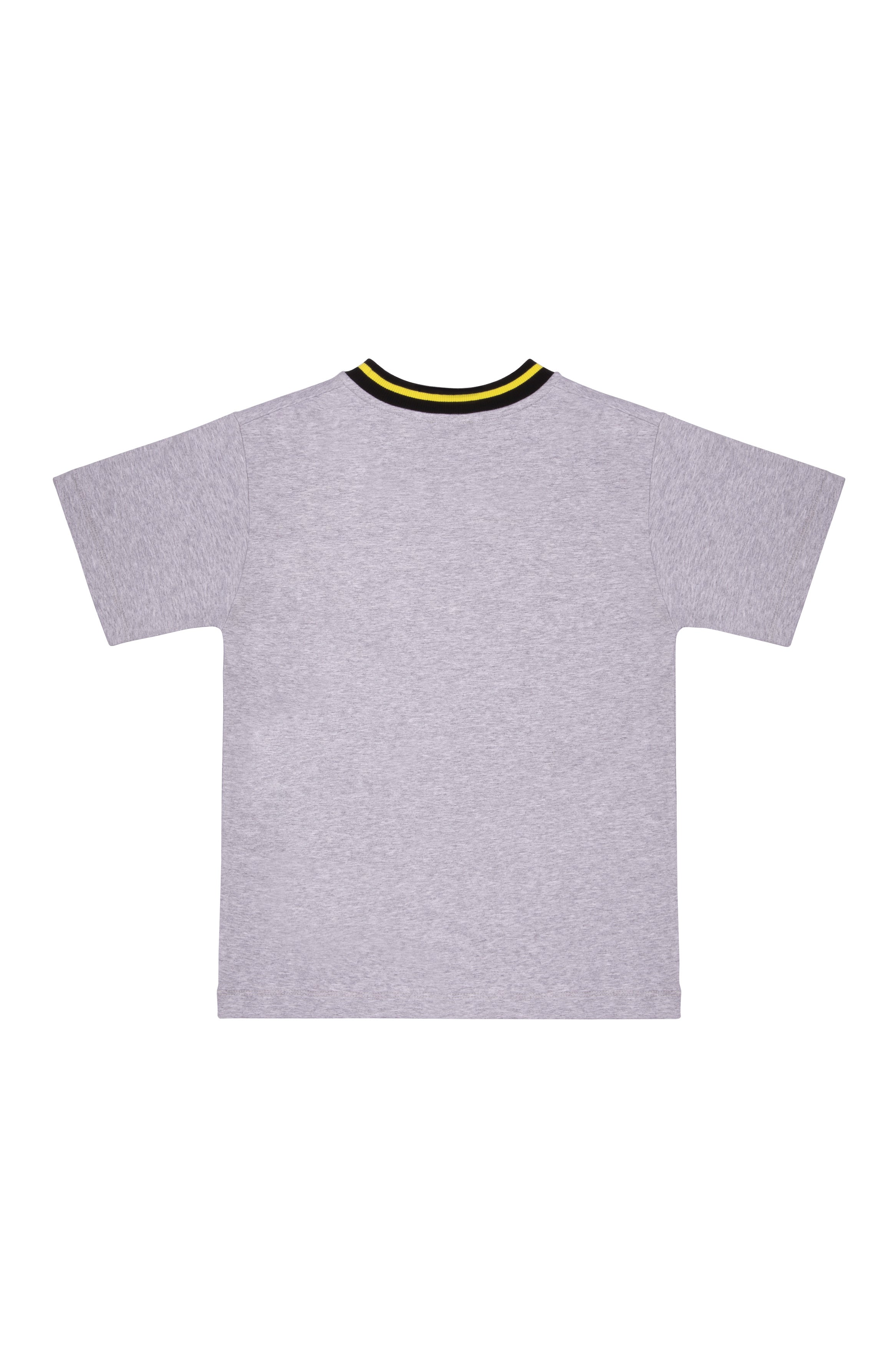 Boys Grey Logo Cotton T-shirt