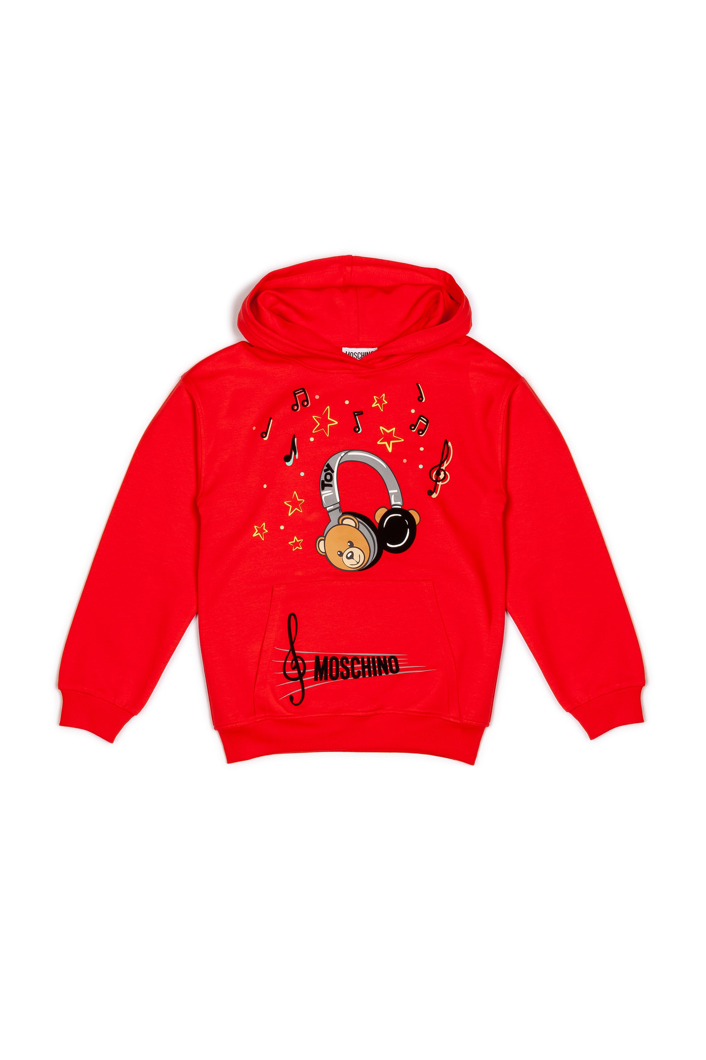 Boys & Girls Red Music Cotton Sweatshirt