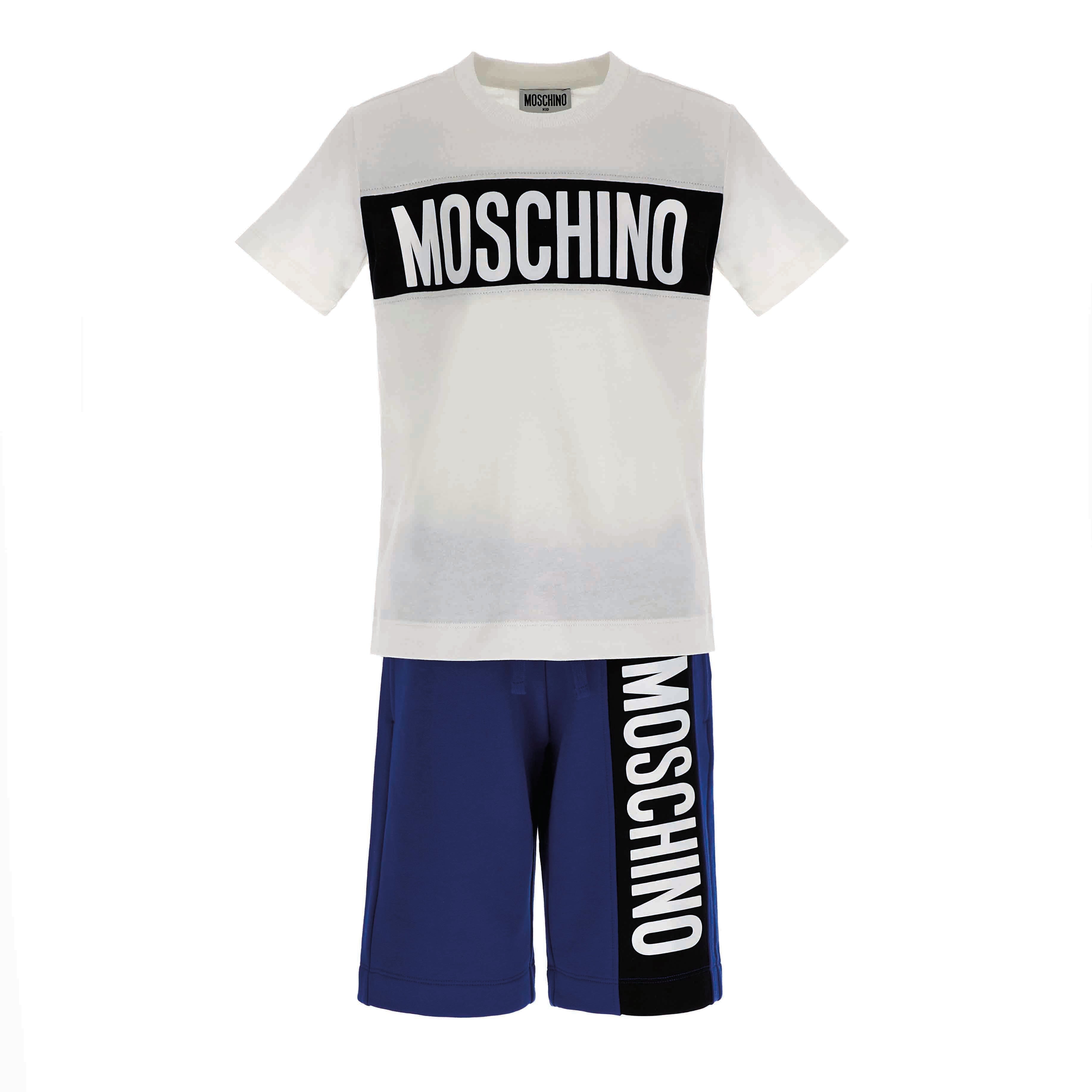 Boys White Cotton Set