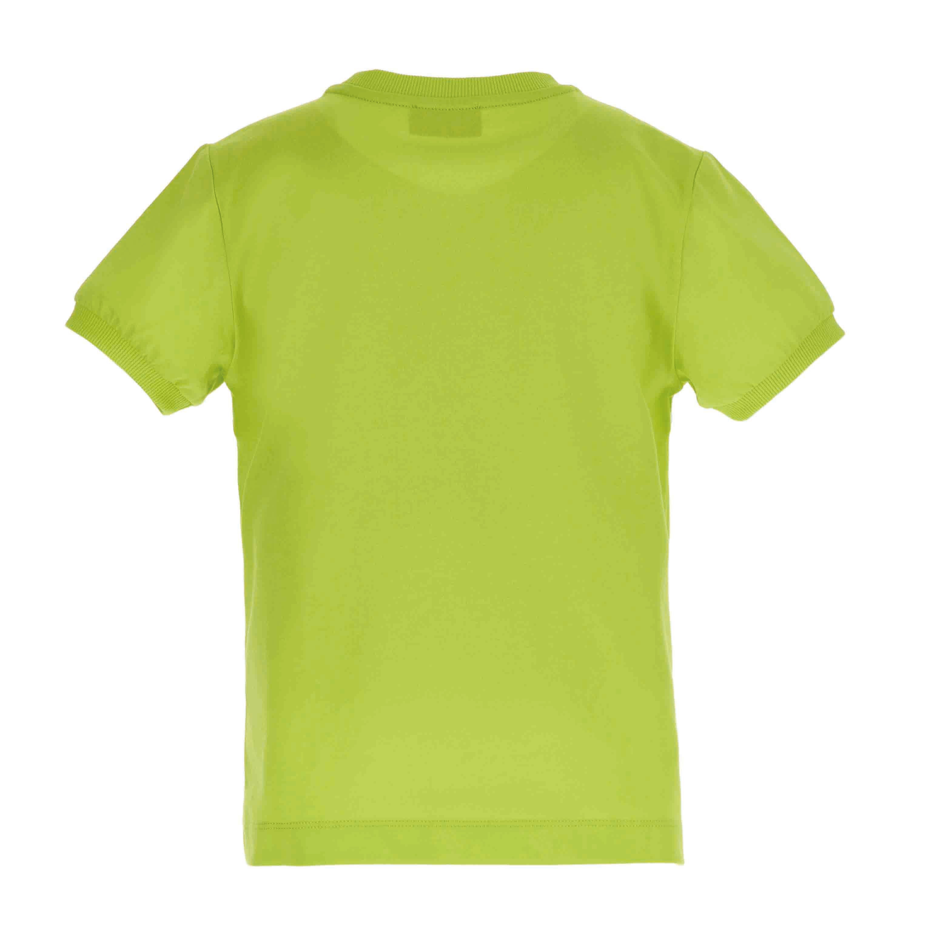 Boys & Girls Green Bear Cotton T-Shirt