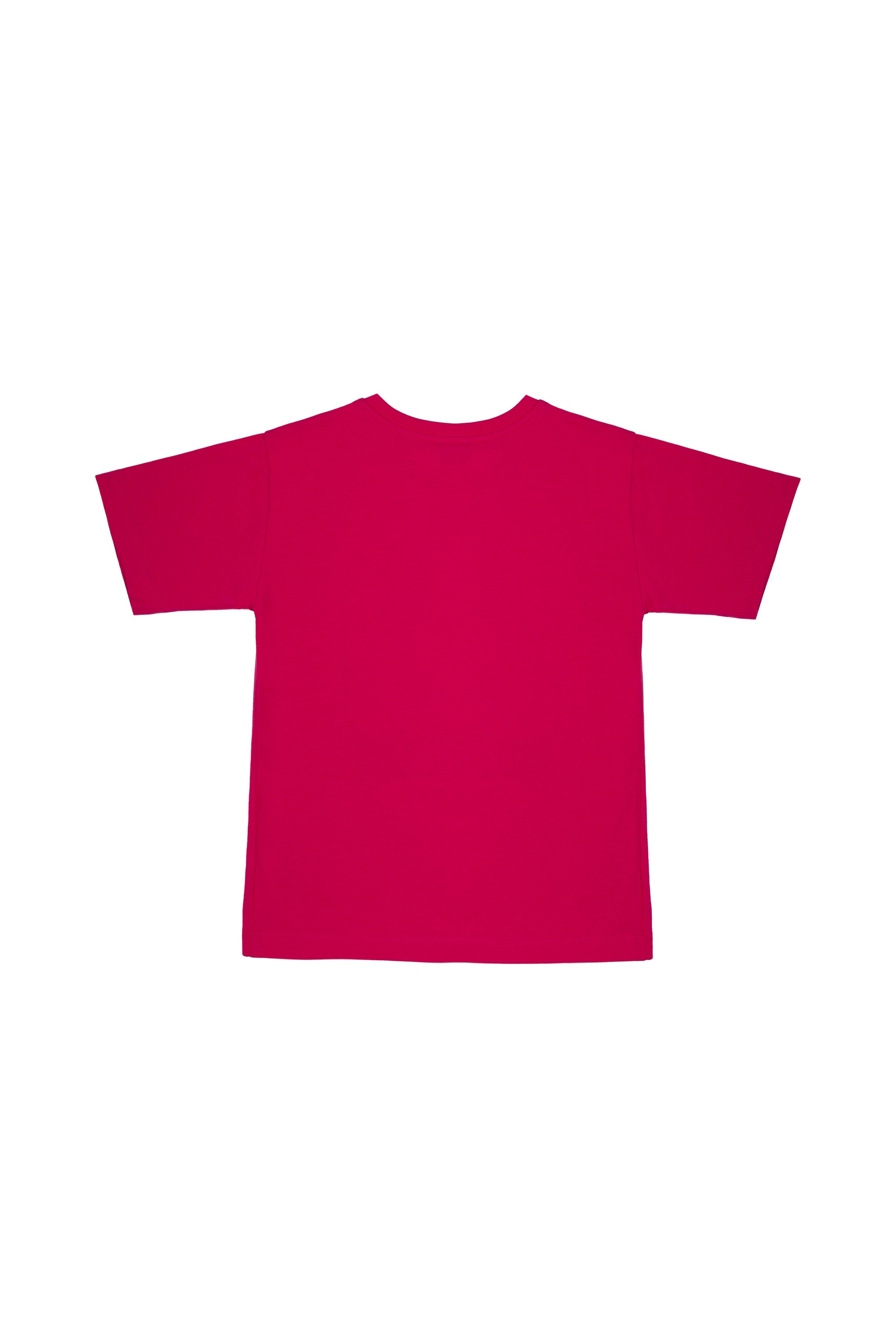 Girls Fuchsia Logo Cotton T-shirt
