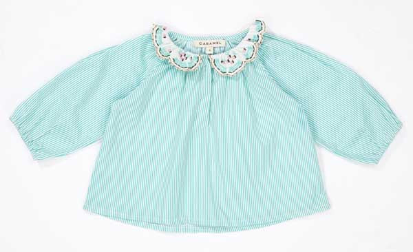Baby Girls Mint Cotton Top