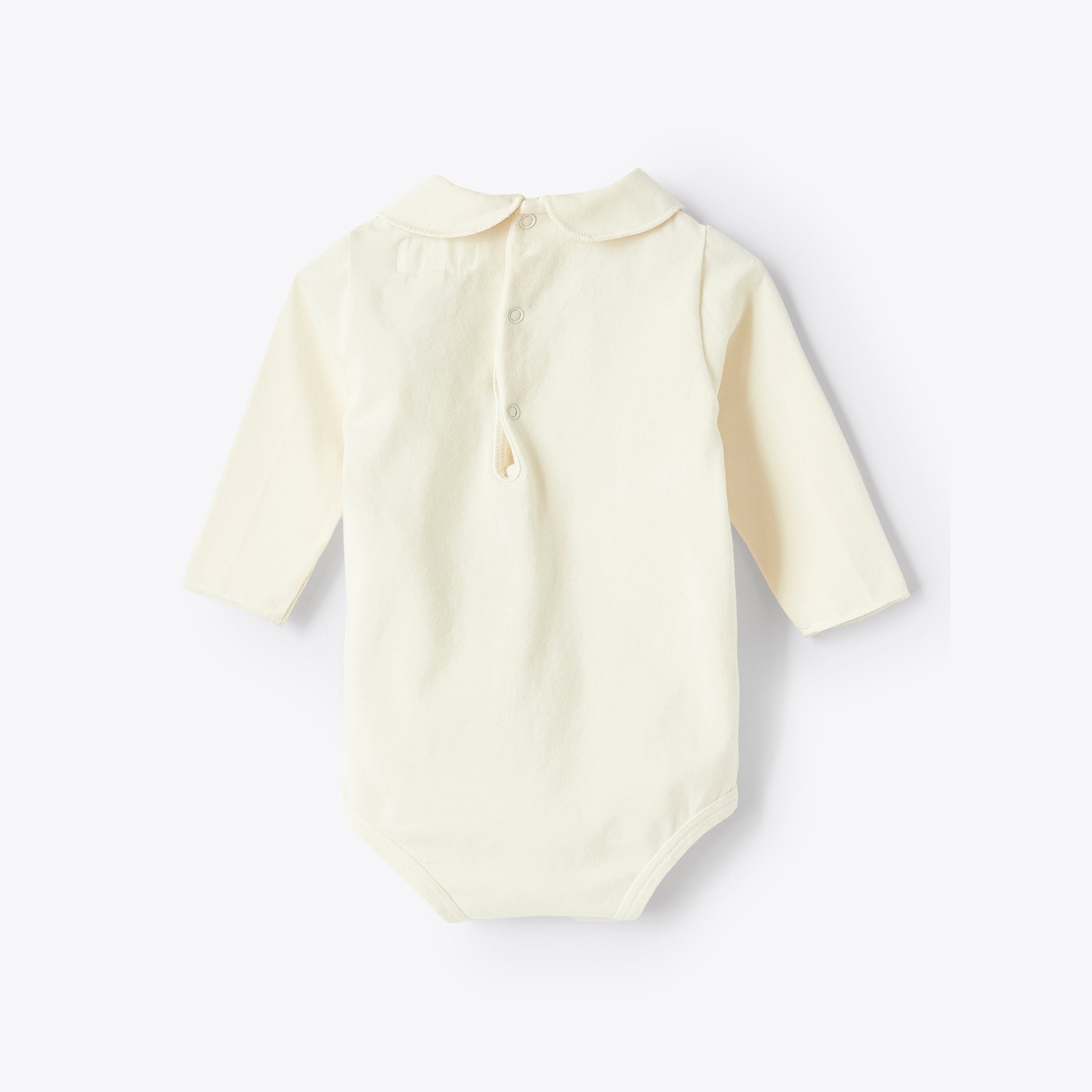 Baby Boys & Girls White Cotton Babysuits