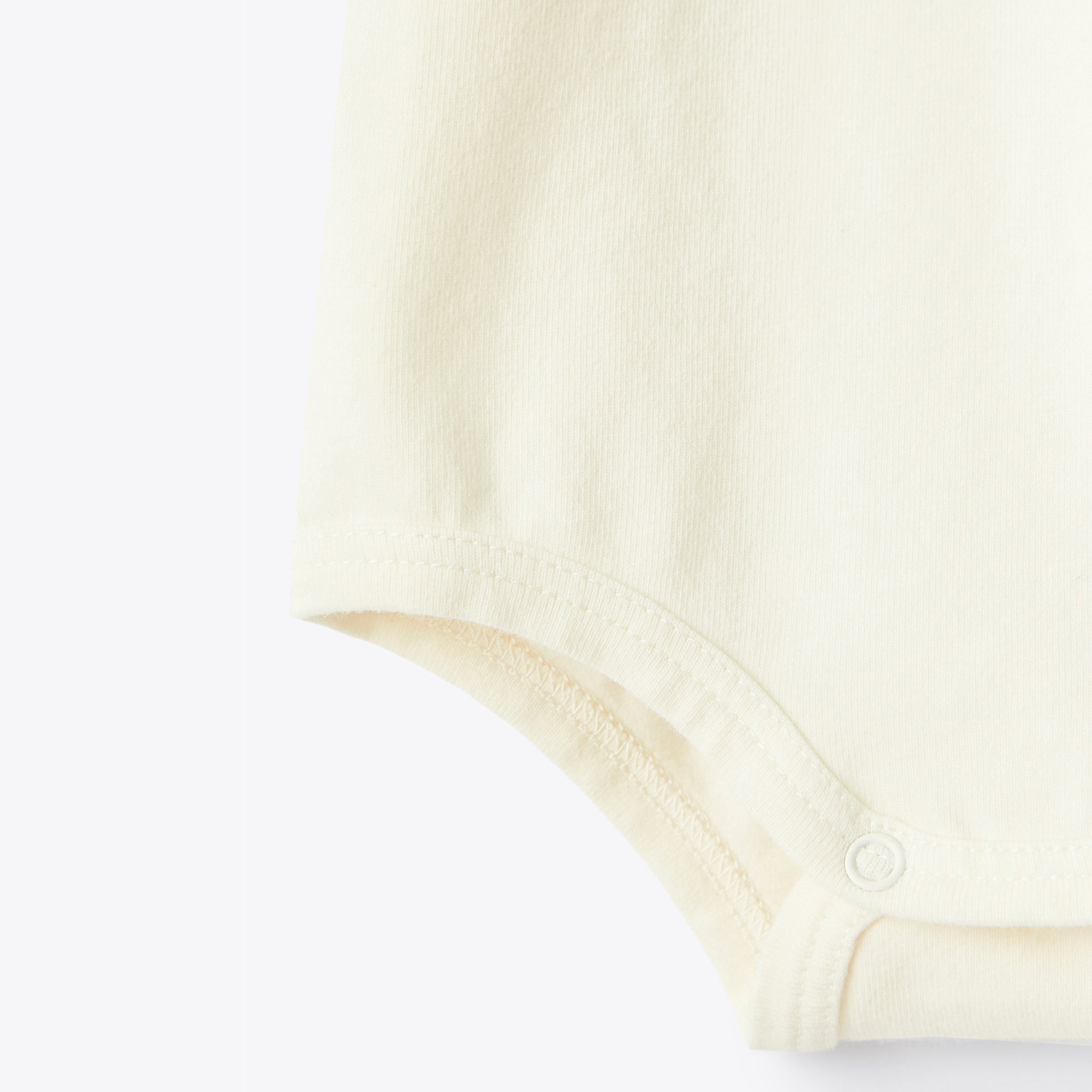 Baby Boys & Girls White Cotton Babysuits