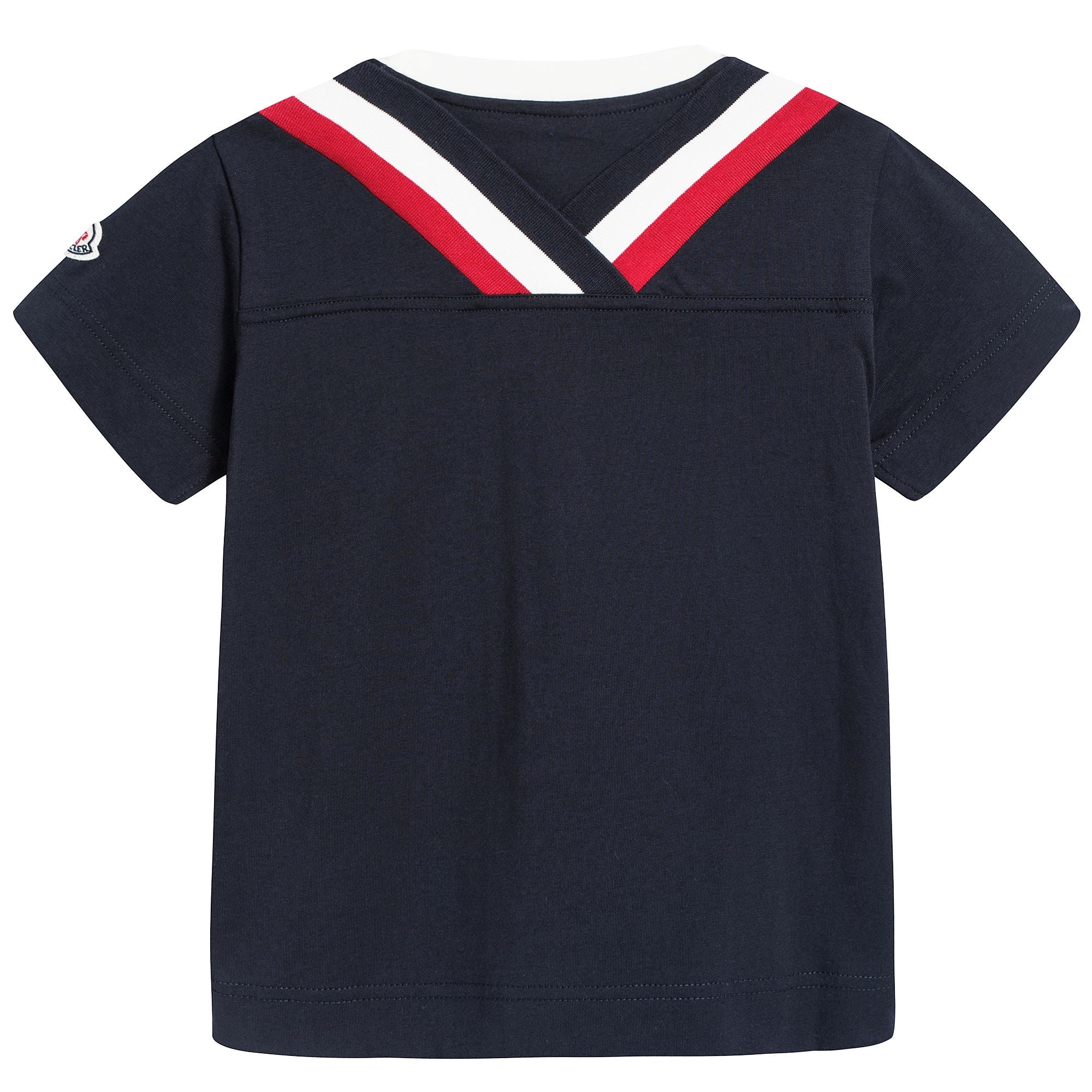 Girls Navy Blue Cotton T-shirt