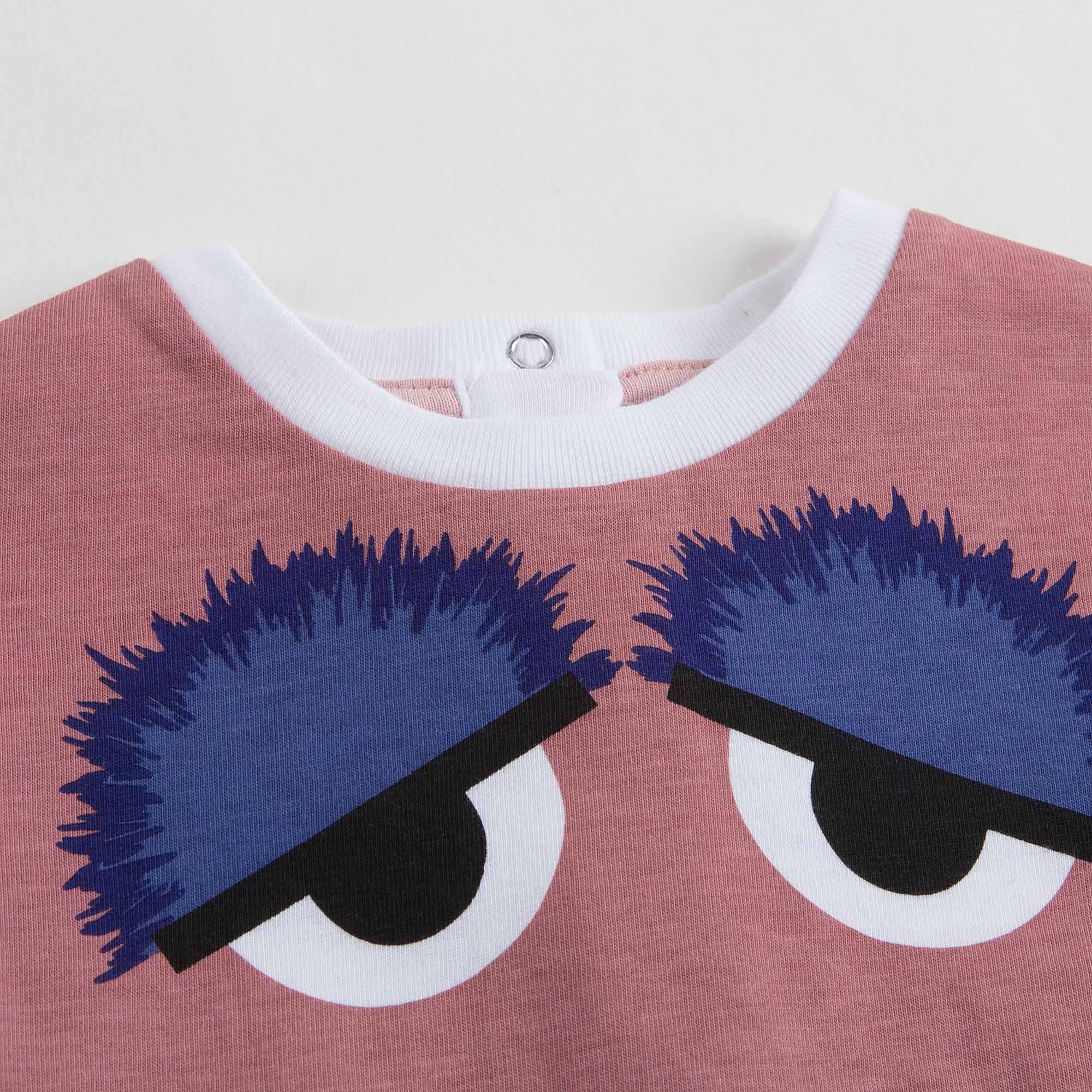 Baby Girls Multicolor Monster Printed Cotton Dress - CÉMAROSE | Children's Fashion Store - 4