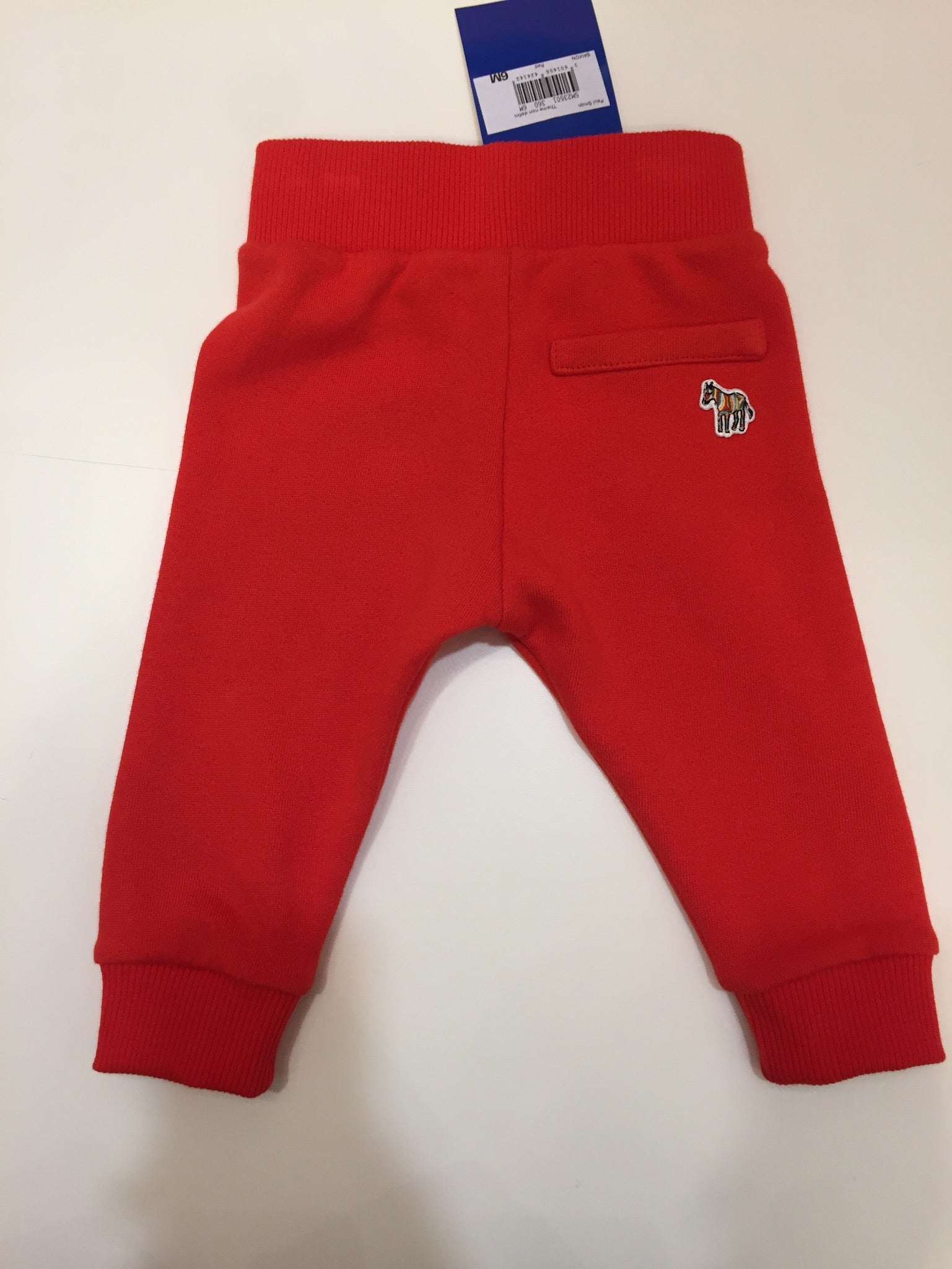 Baby Boys Red Cotton Trousers