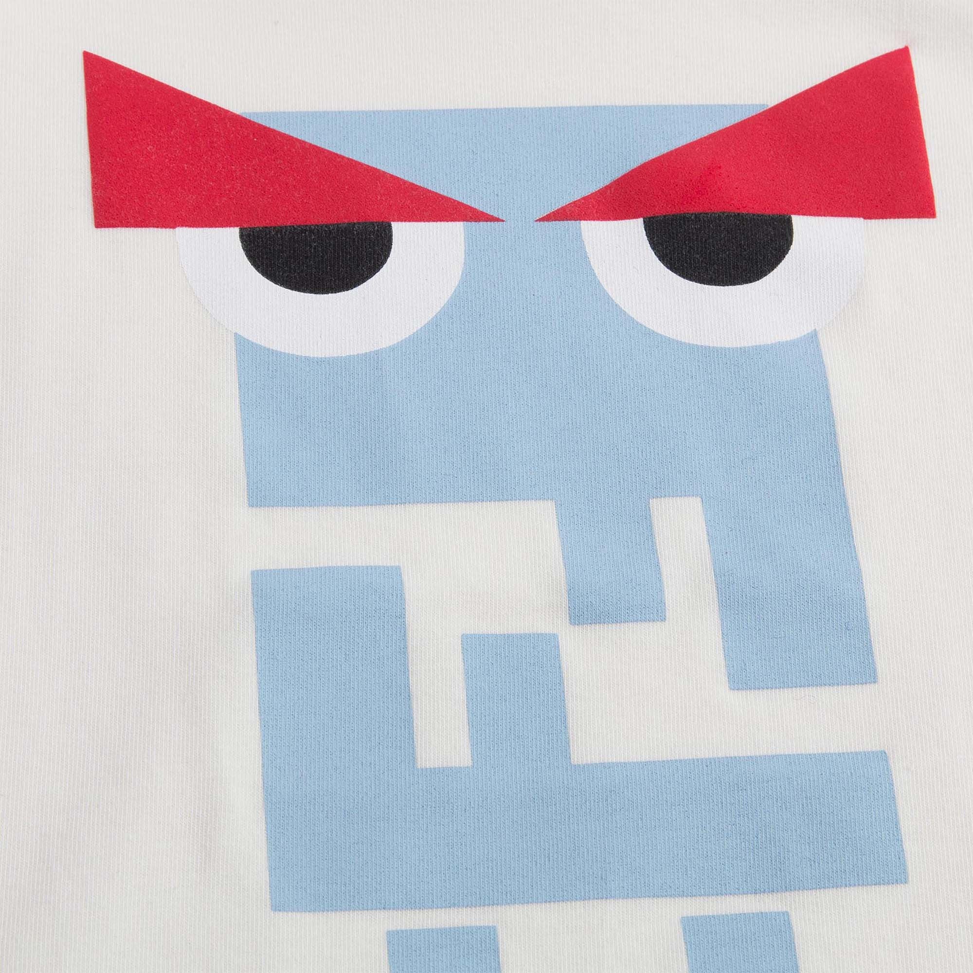 Baby Boys Milk White Monster Printed T-Shirt - CÉMAROSE | Children's Fashion Store - 4