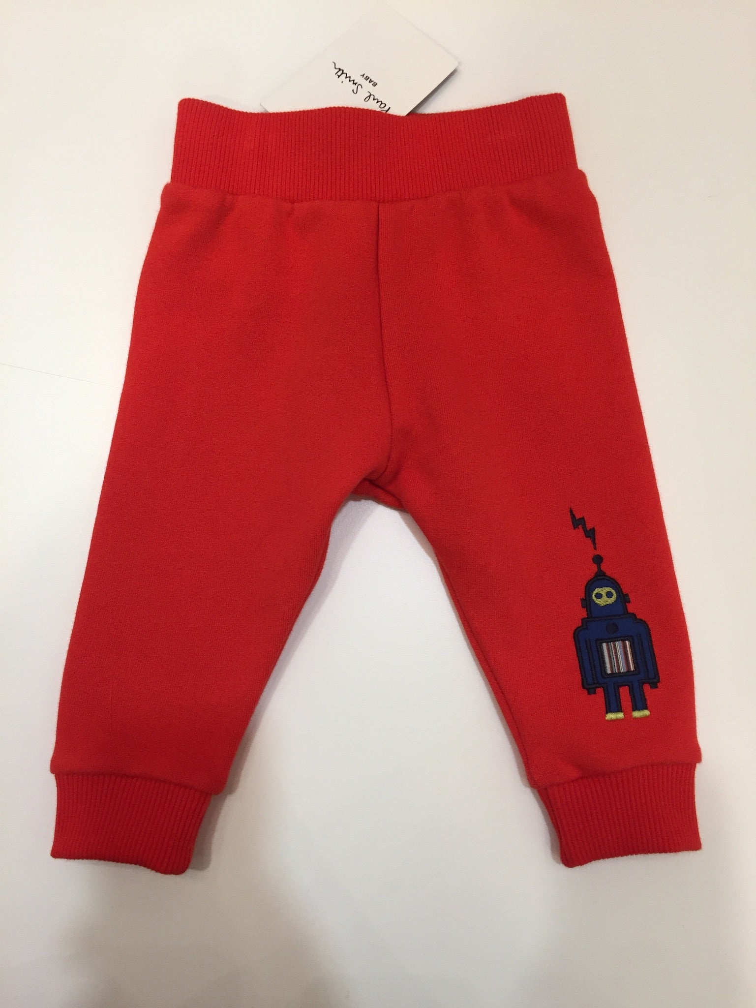 Baby Boys Red Cotton Trousers