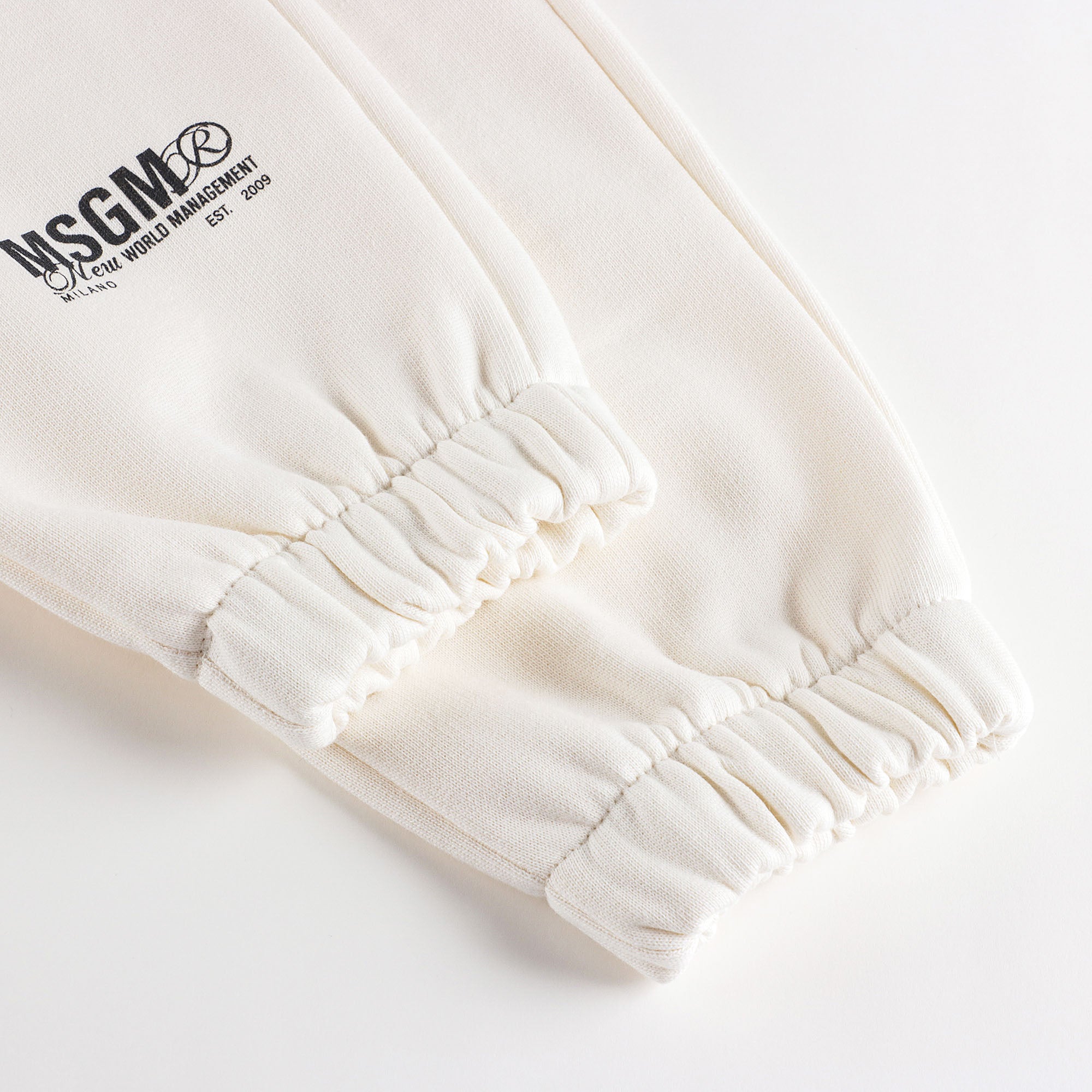 Boys & Girls White Logo Cotton Trousers