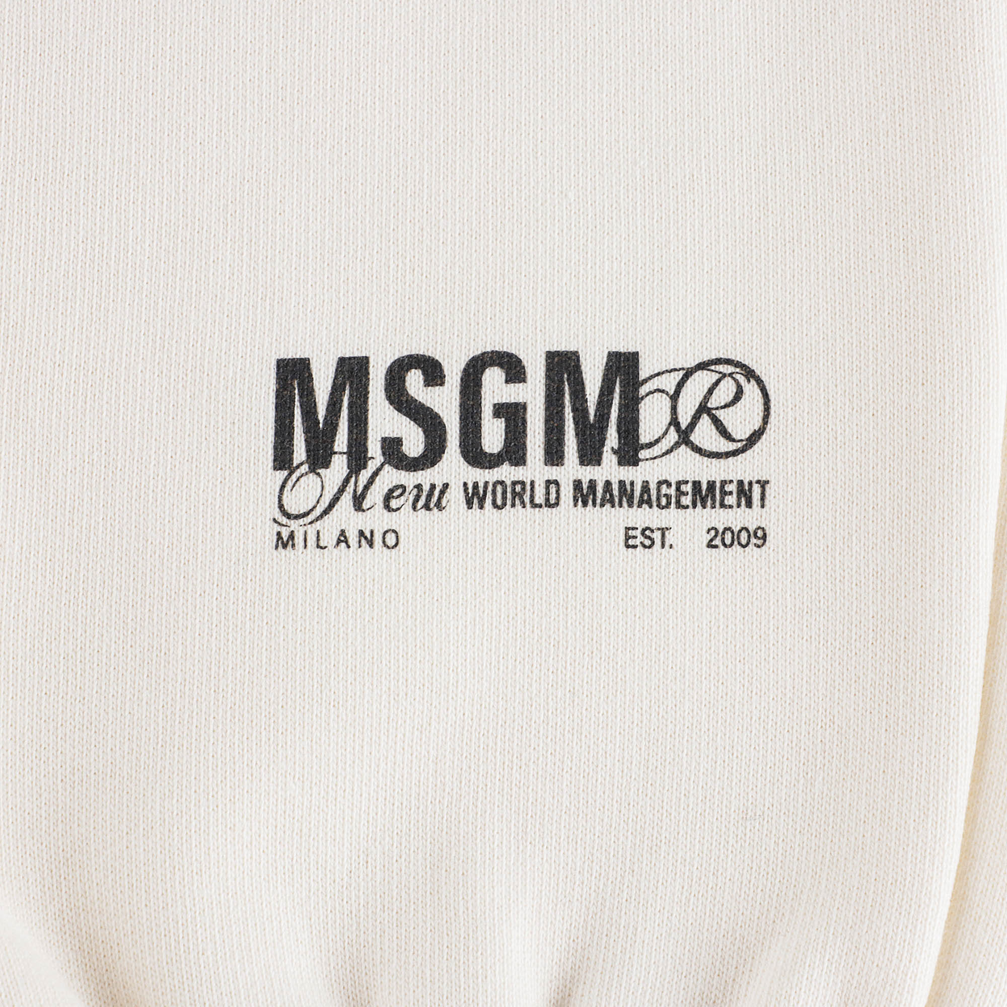 Boys & Girls White Logo Cotton Trousers