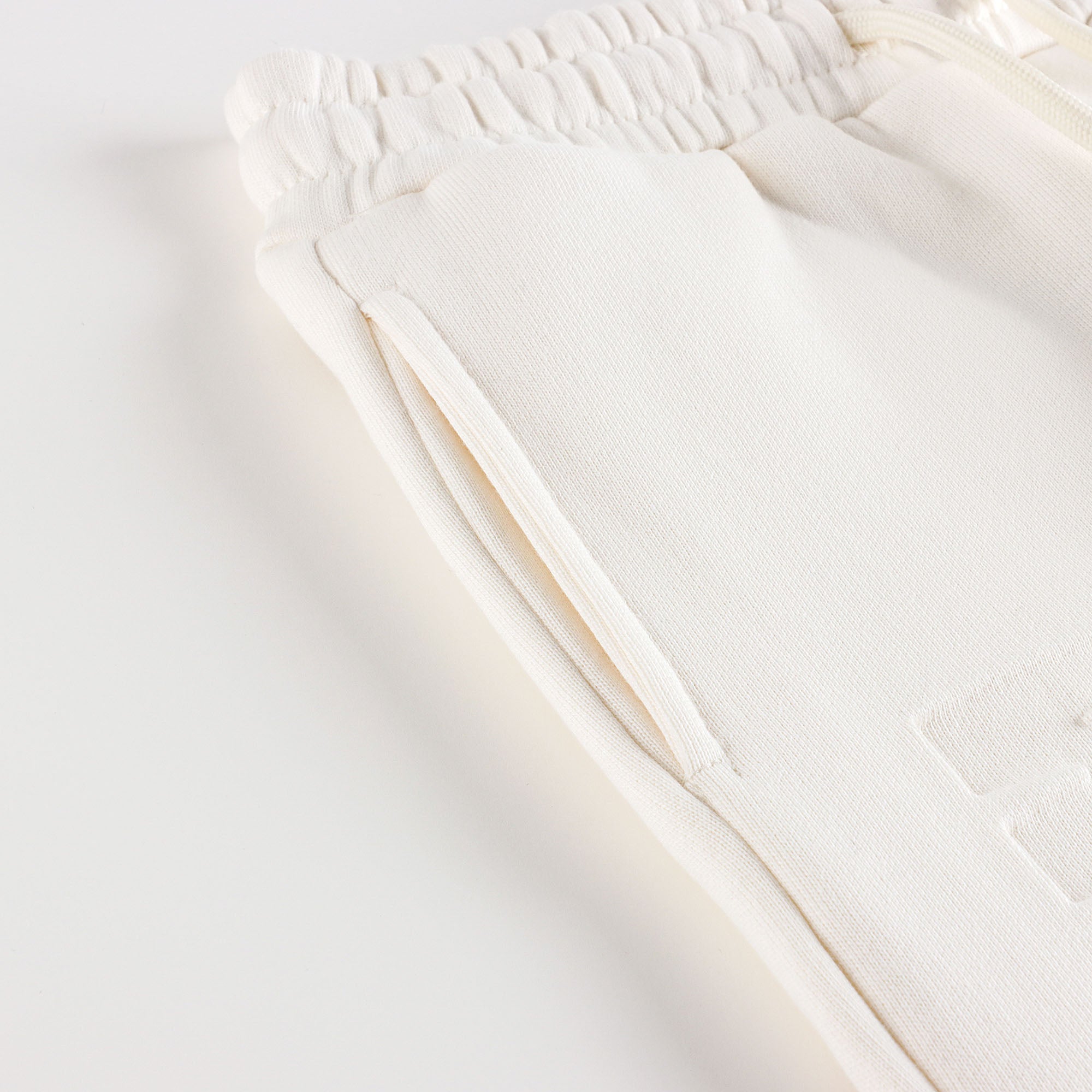 Boys & Girls White Logo Cotton Trousers