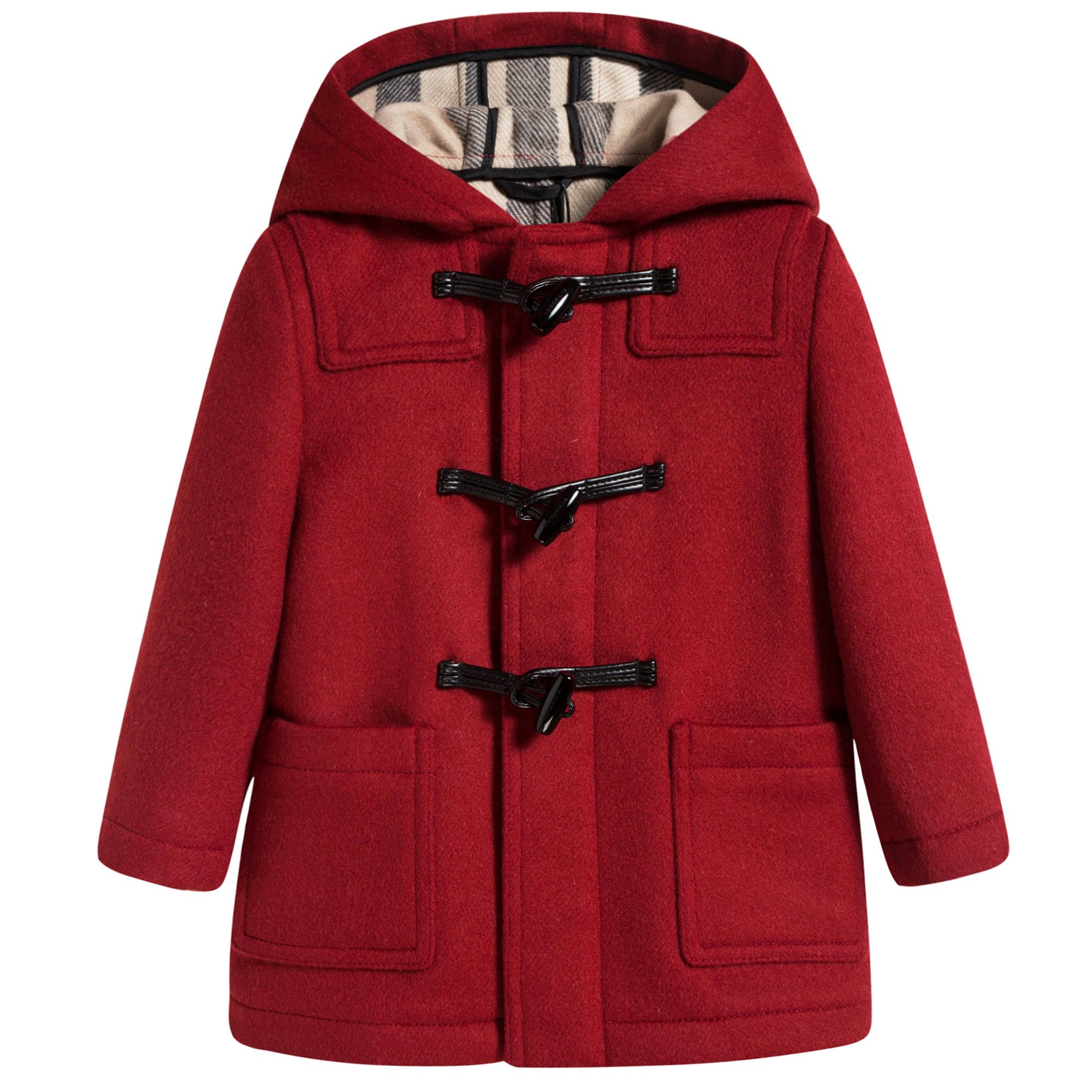 Baby Red Wool Duffle Coat