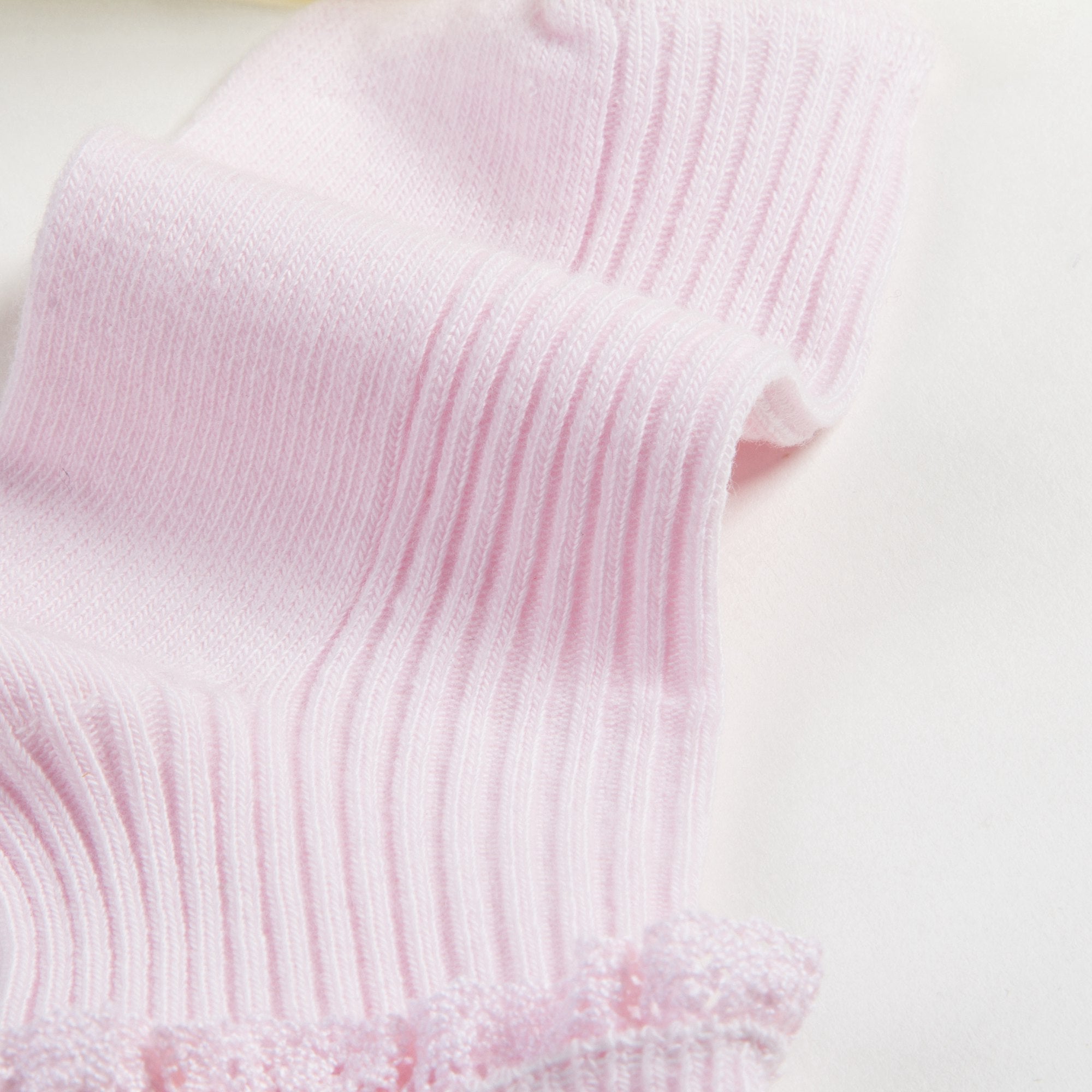 Girls Pale Pink Cotton  Socks